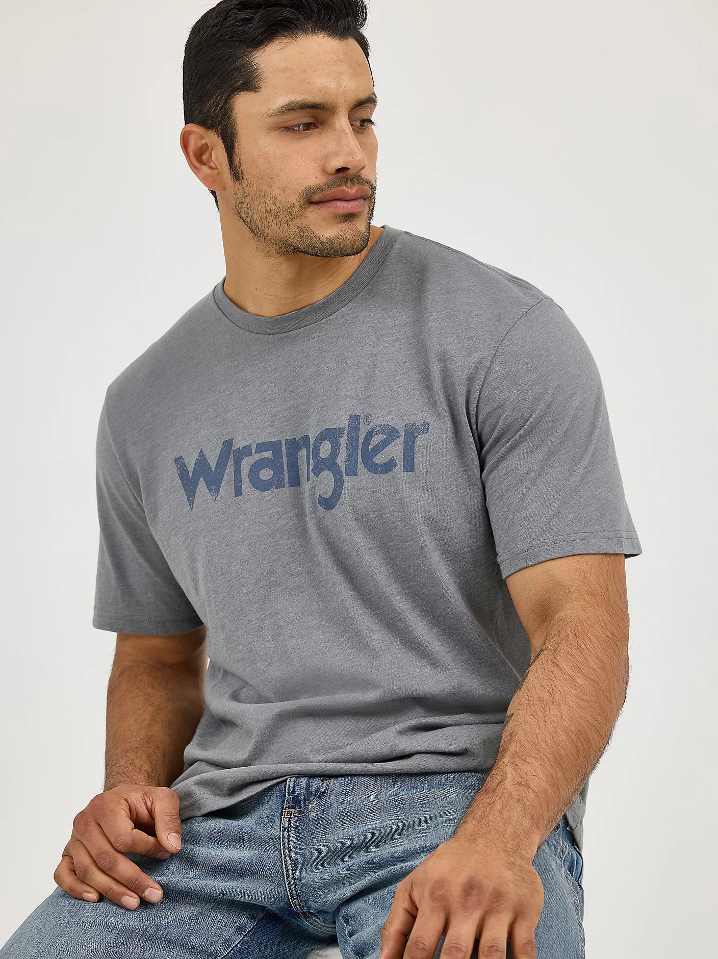 Wrangler® Short Sleeve T-Shirt - Regular Fit - Pewter