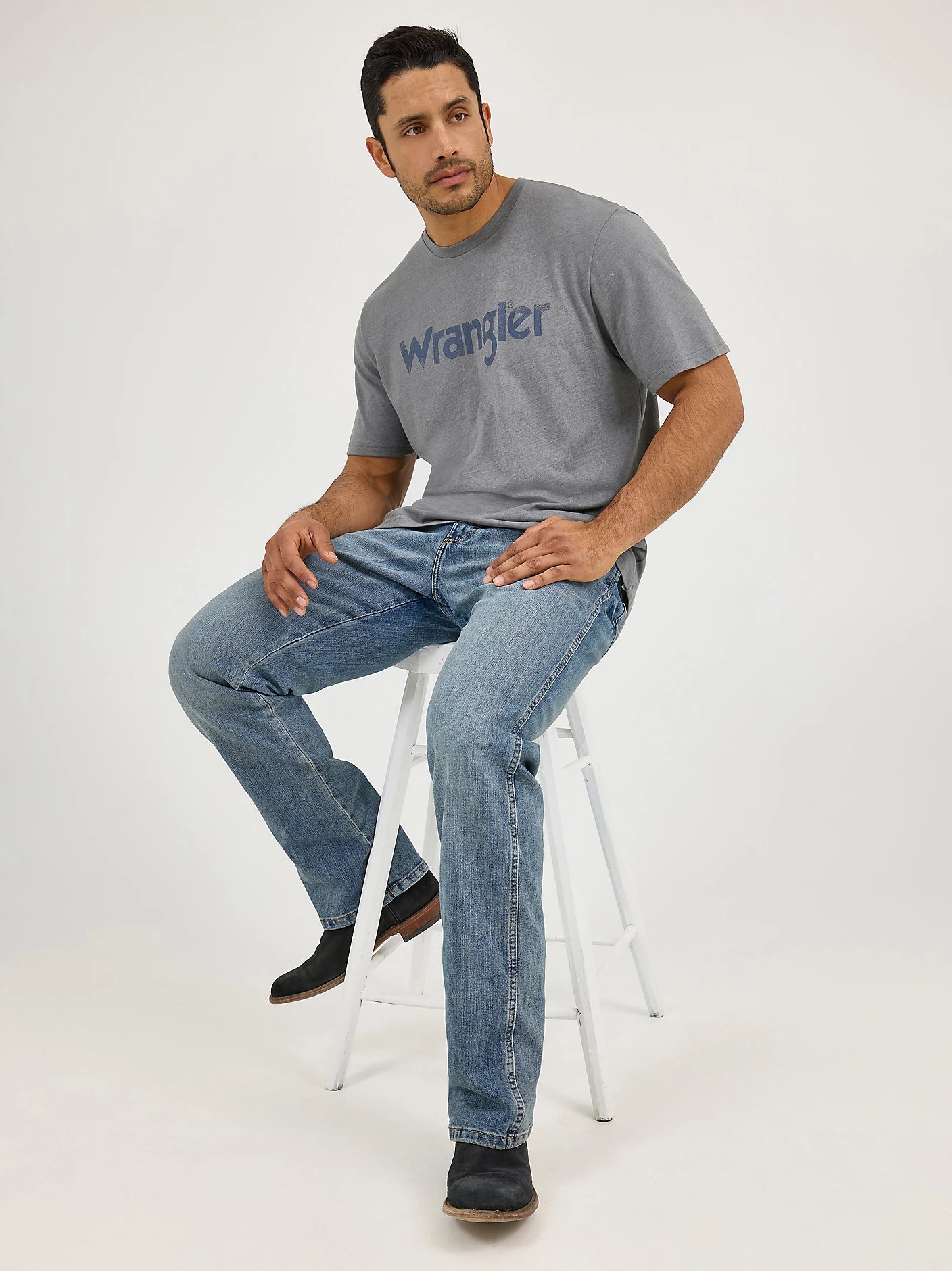 Wrangler® Short Sleeve T-Shirt - Regular Fit - Pewter