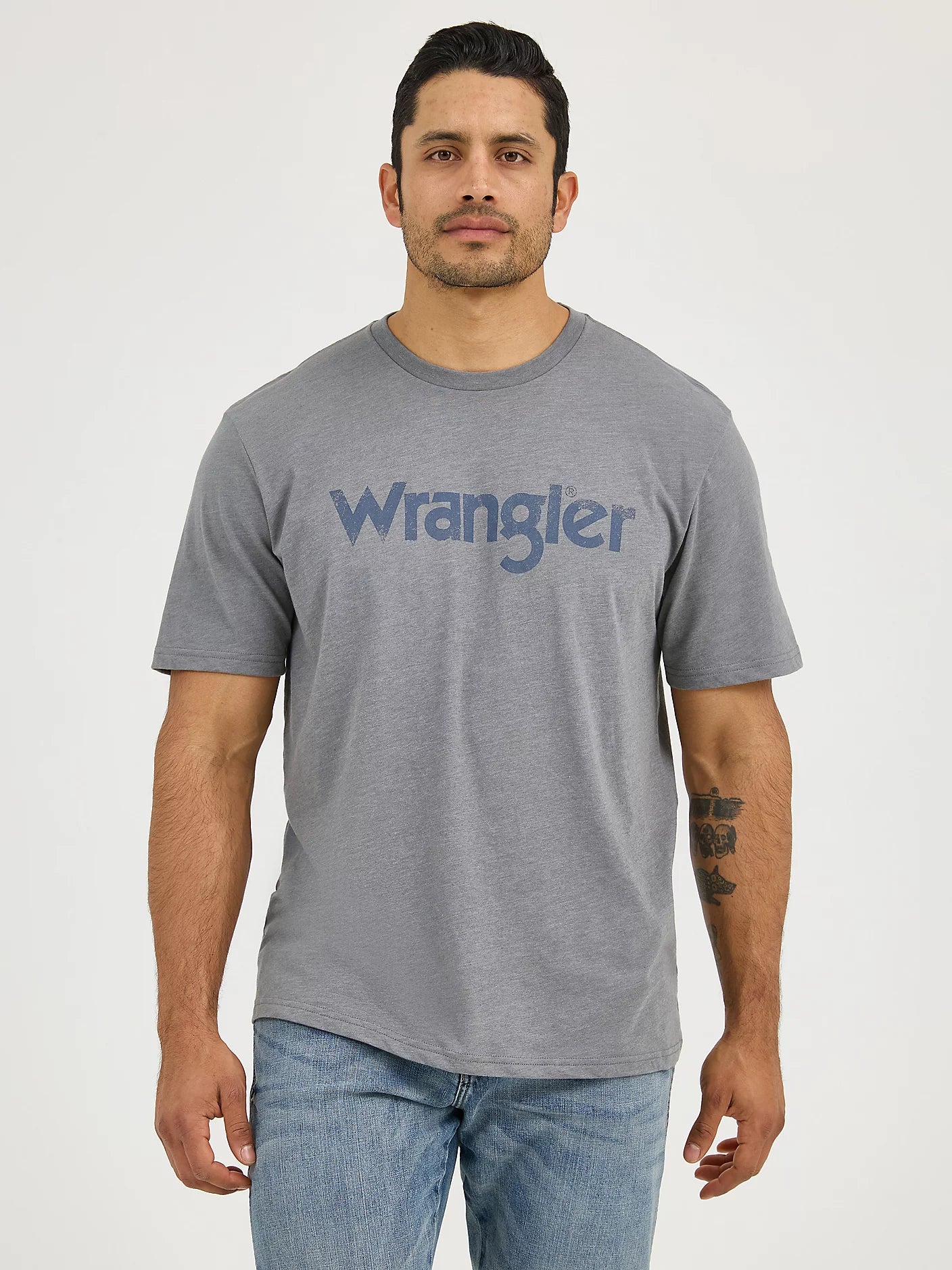 Wrangler® Short Sleeve T-Shirt - Regular Fit - Pewter