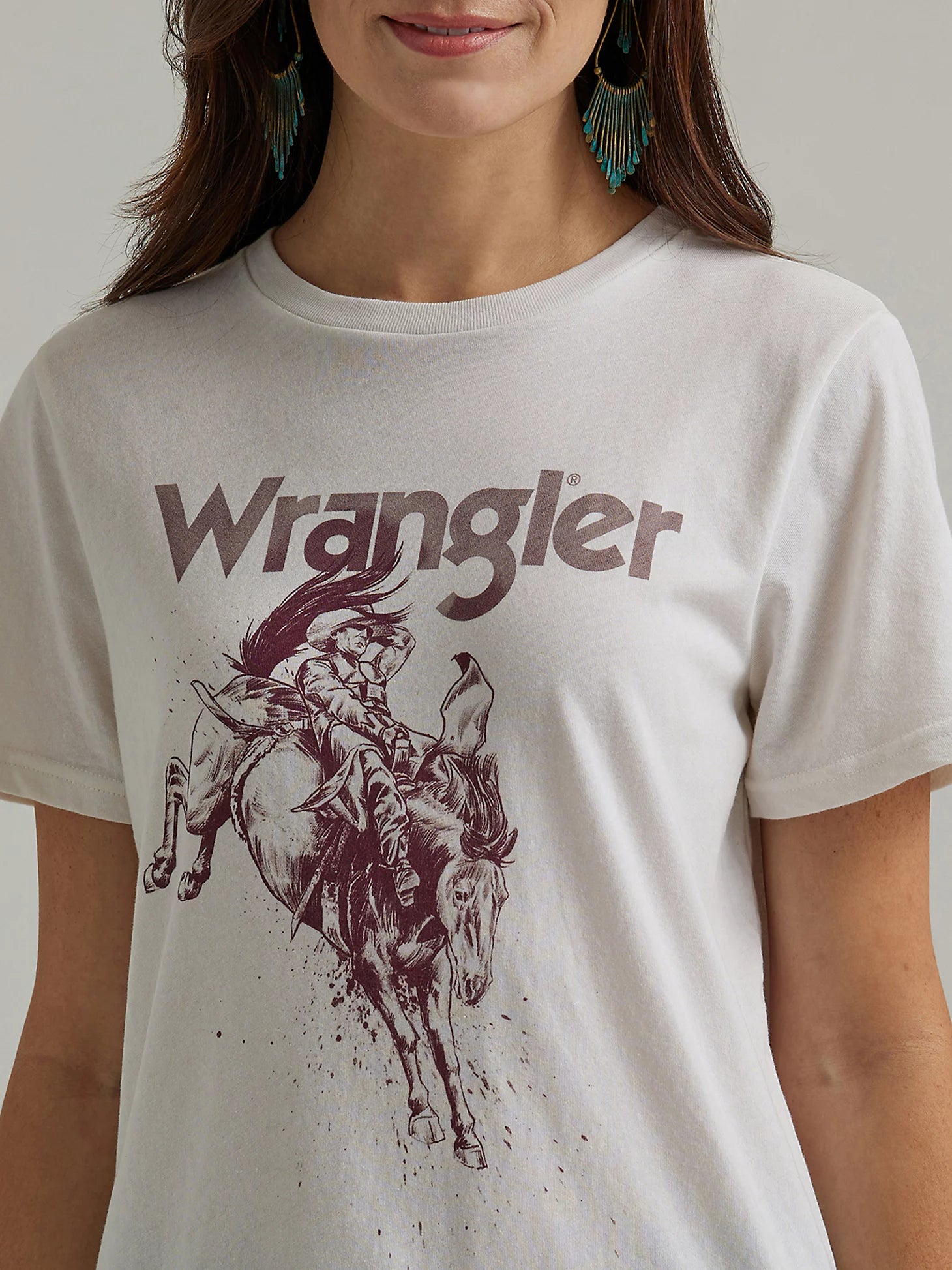 Wrangler Retro® Year-Round Short Sleeve T-Shirt - Regular Fit - Marshmallow Heather