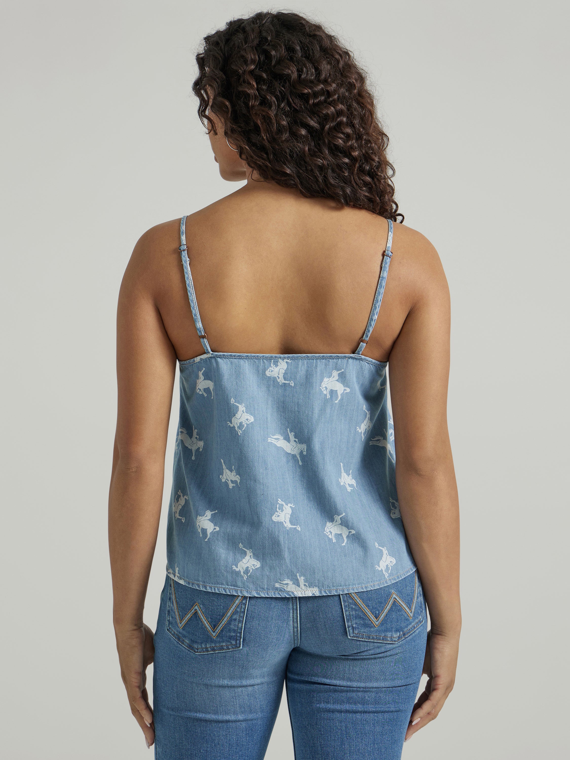 Wrangler Retro® Punchy Top - Blue Chambray