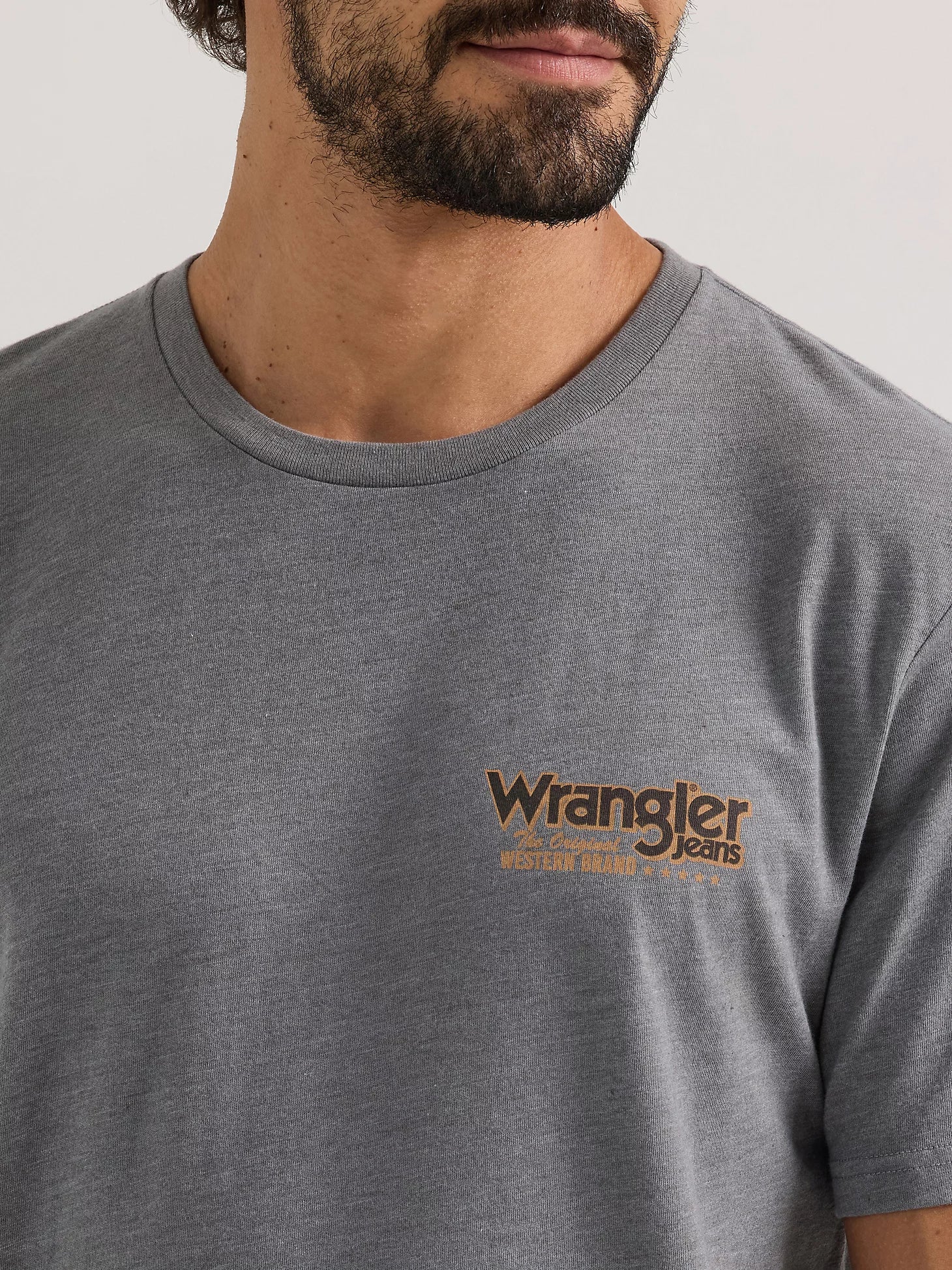 Wrangler® Graphic Short Sleeve T-Shirt - Regular Fit - Graphite Heather