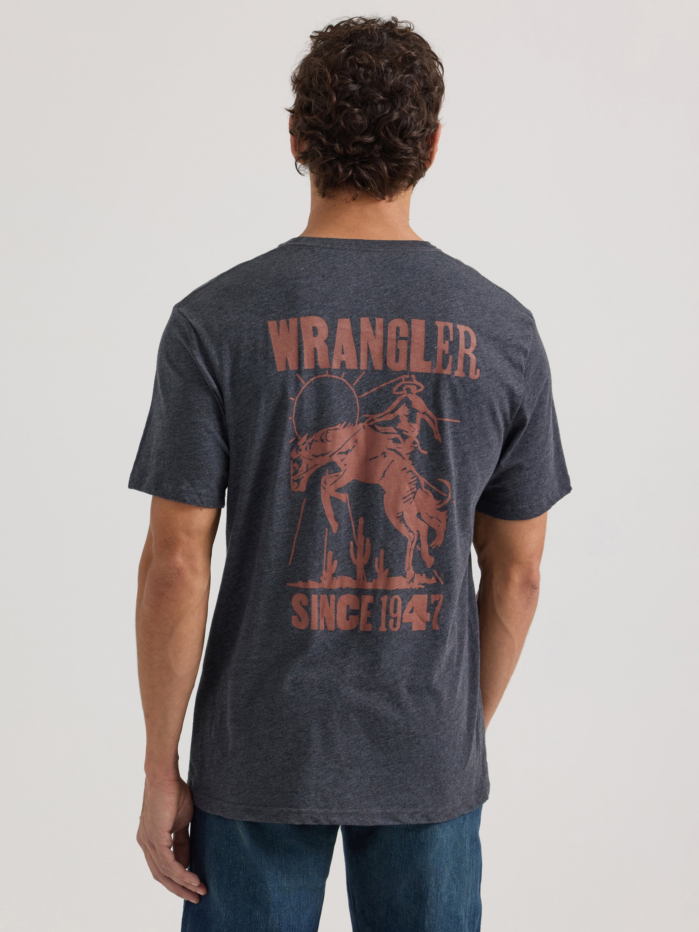 Wrangler® Graphic Short Sleeve T-Shirt - Regular Fit - Washed Black