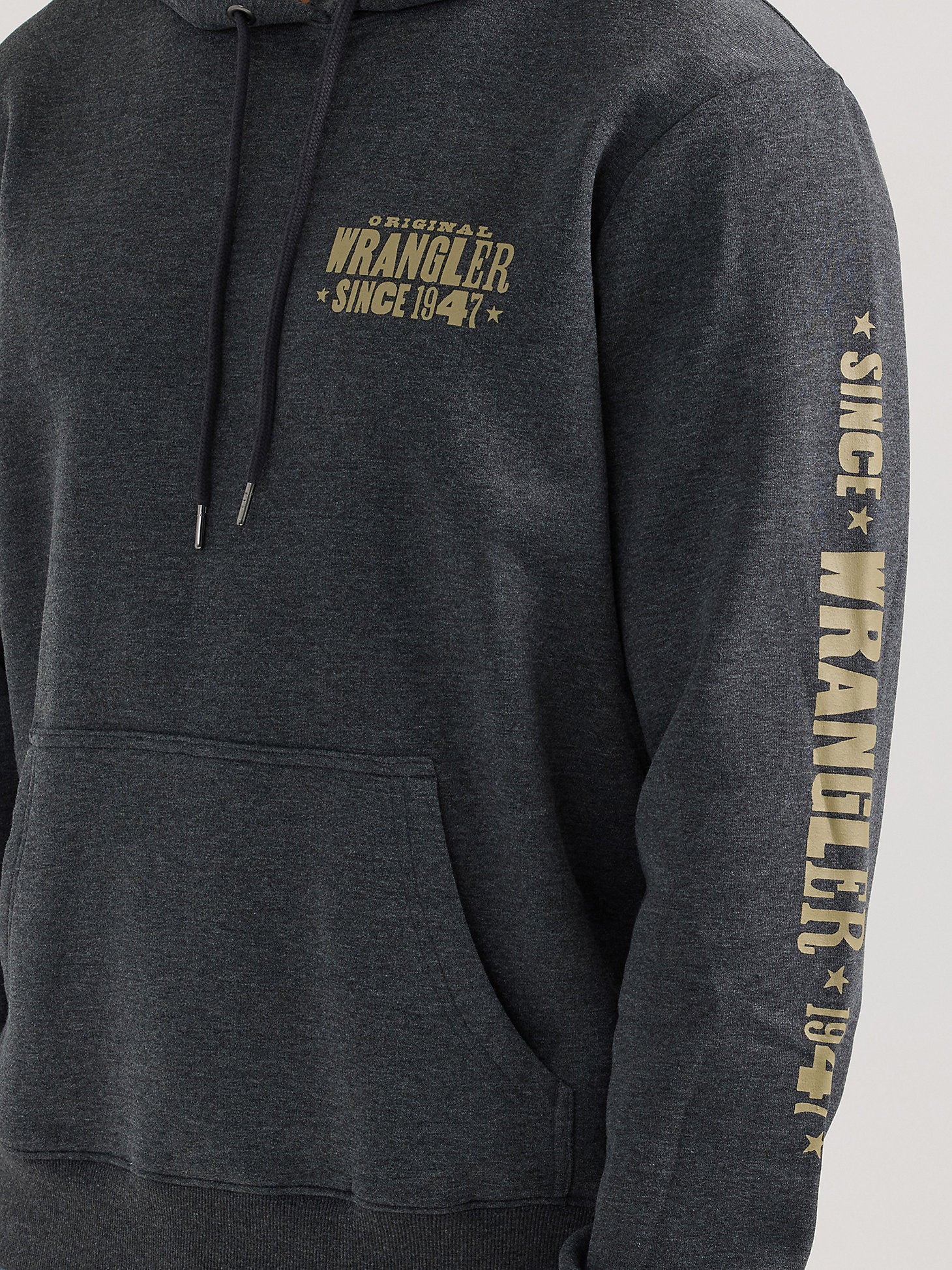 Wrangler® Pullover Hoodie - Regular Fit - Washed Black