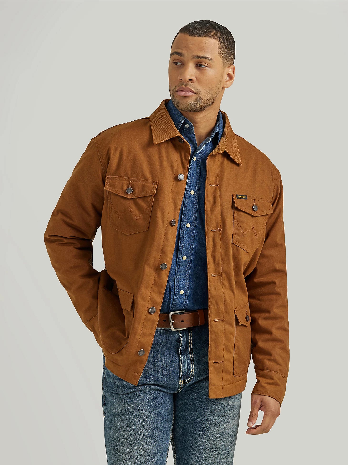 Wrangler® Western Lined Barn Coat - Hay Bale