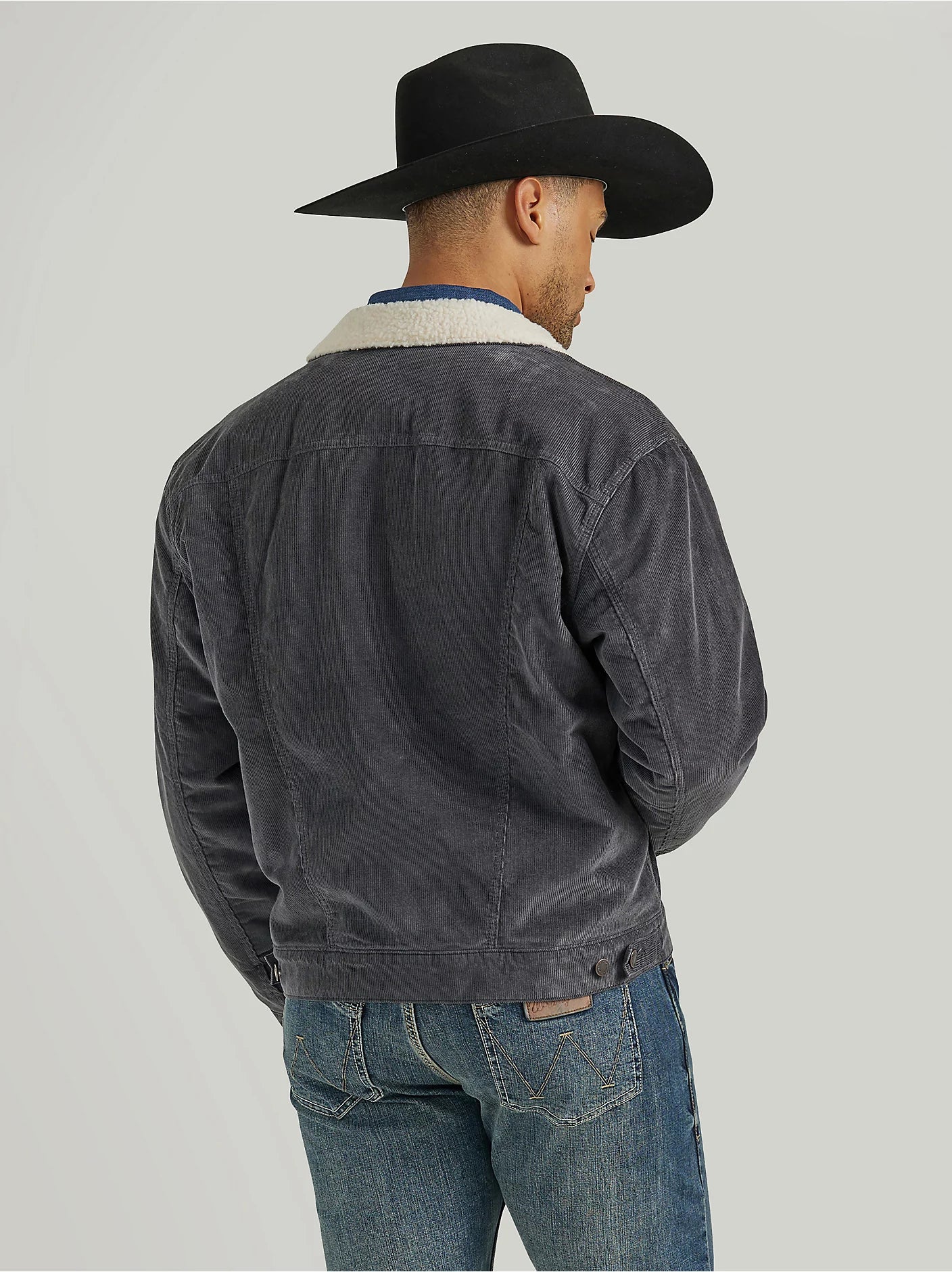 Wrangler® Corduroy Jacket - Sherpa Lined - Rustic Stone