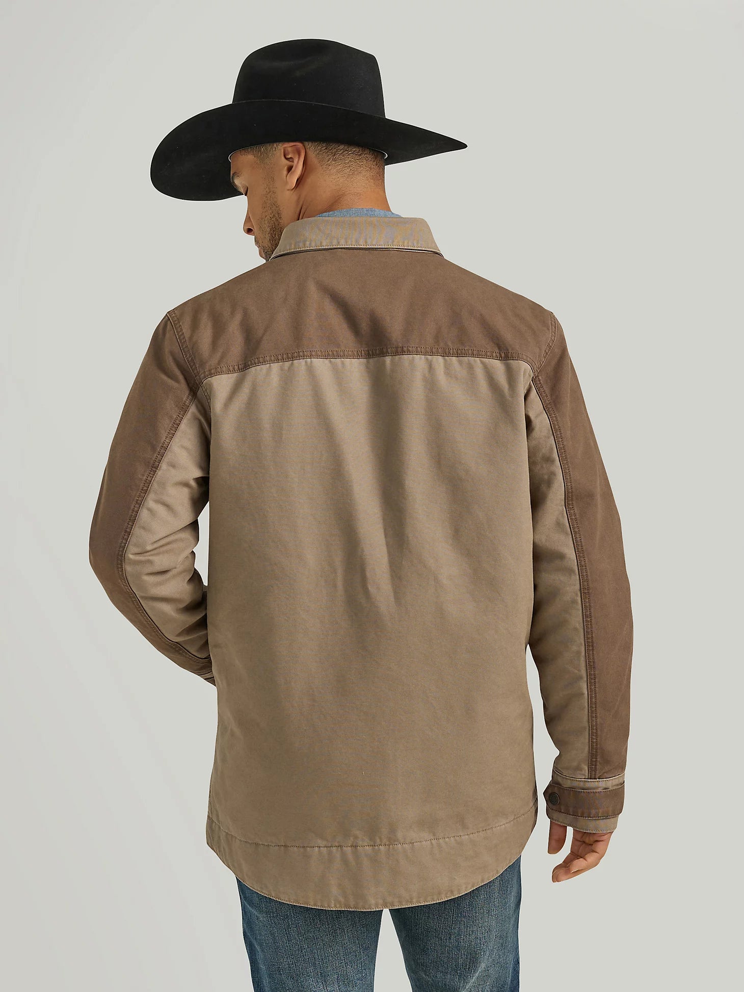 Wrangler® Mixed Canvas Chore Coat - Sandstone