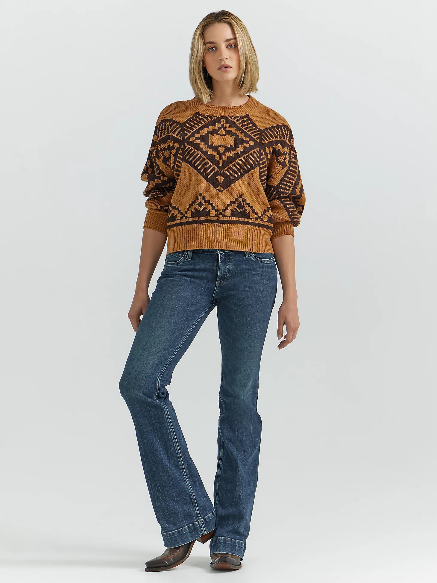 Wrangler Retro® Americana Sweater - Brown