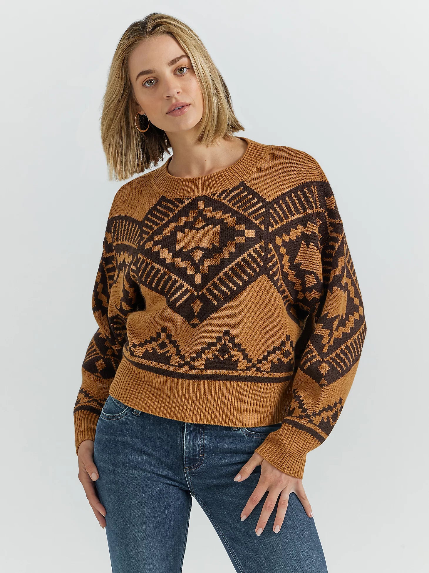 Wrangler Retro® Americana Sweater - Brown