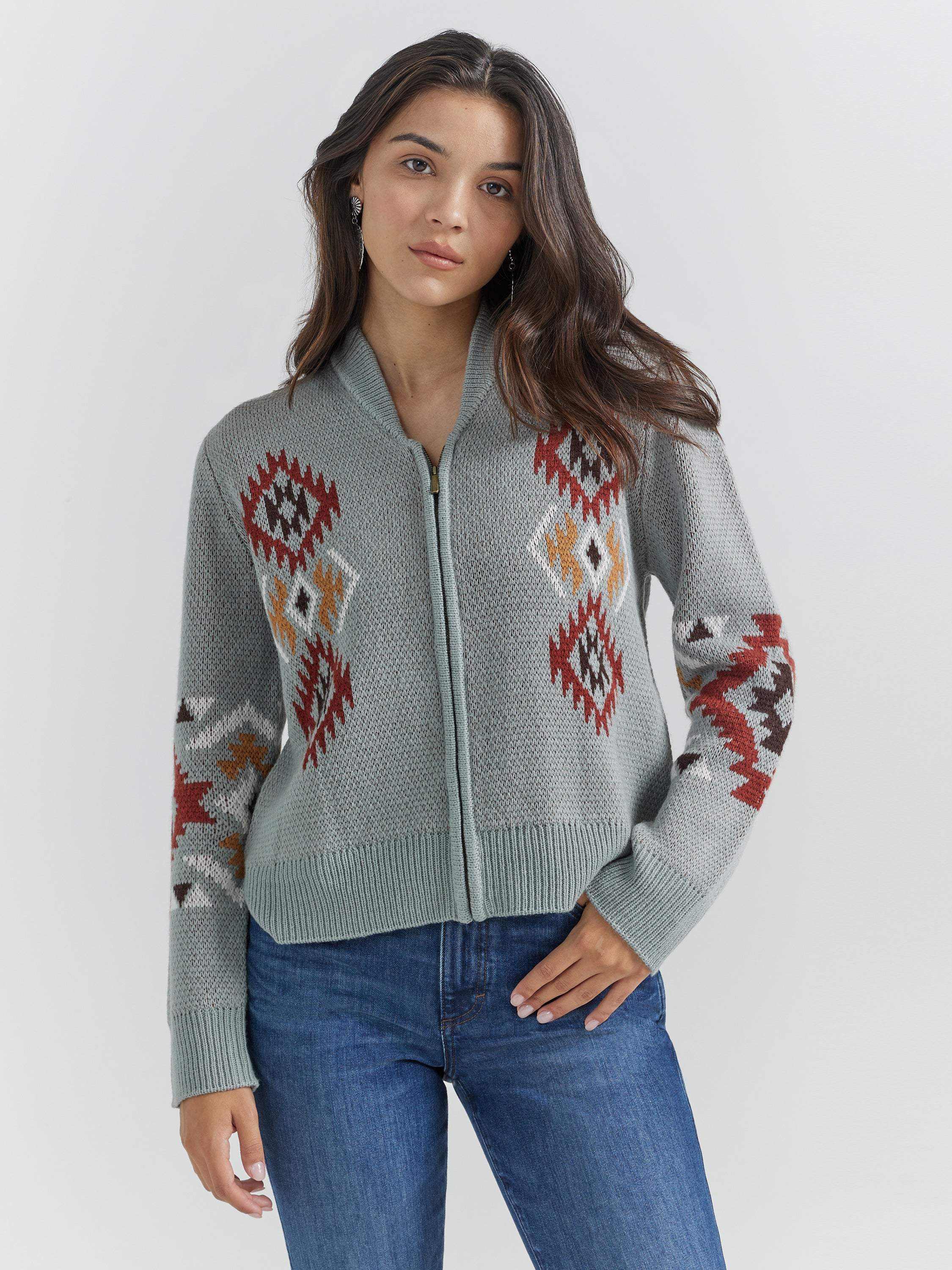 Wrangler Retro® Punchy Cardigan - Green