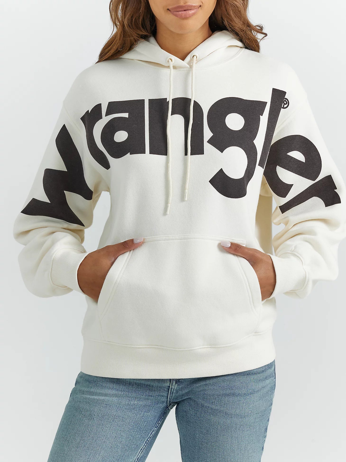 Wrangler Retro® Western Vintage Hoodie - White