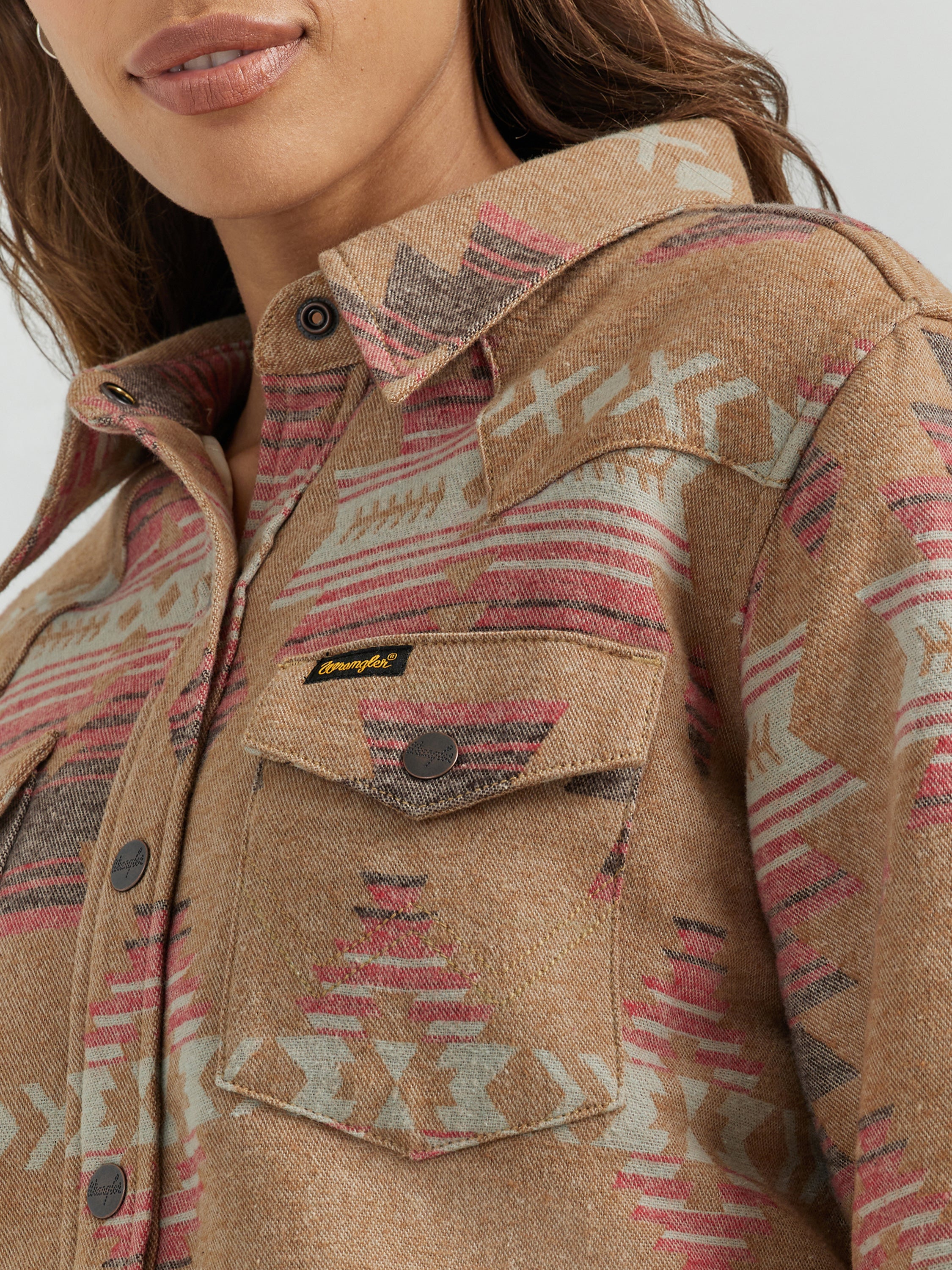 Wrangler Retro® Jacket - Brown/Pink