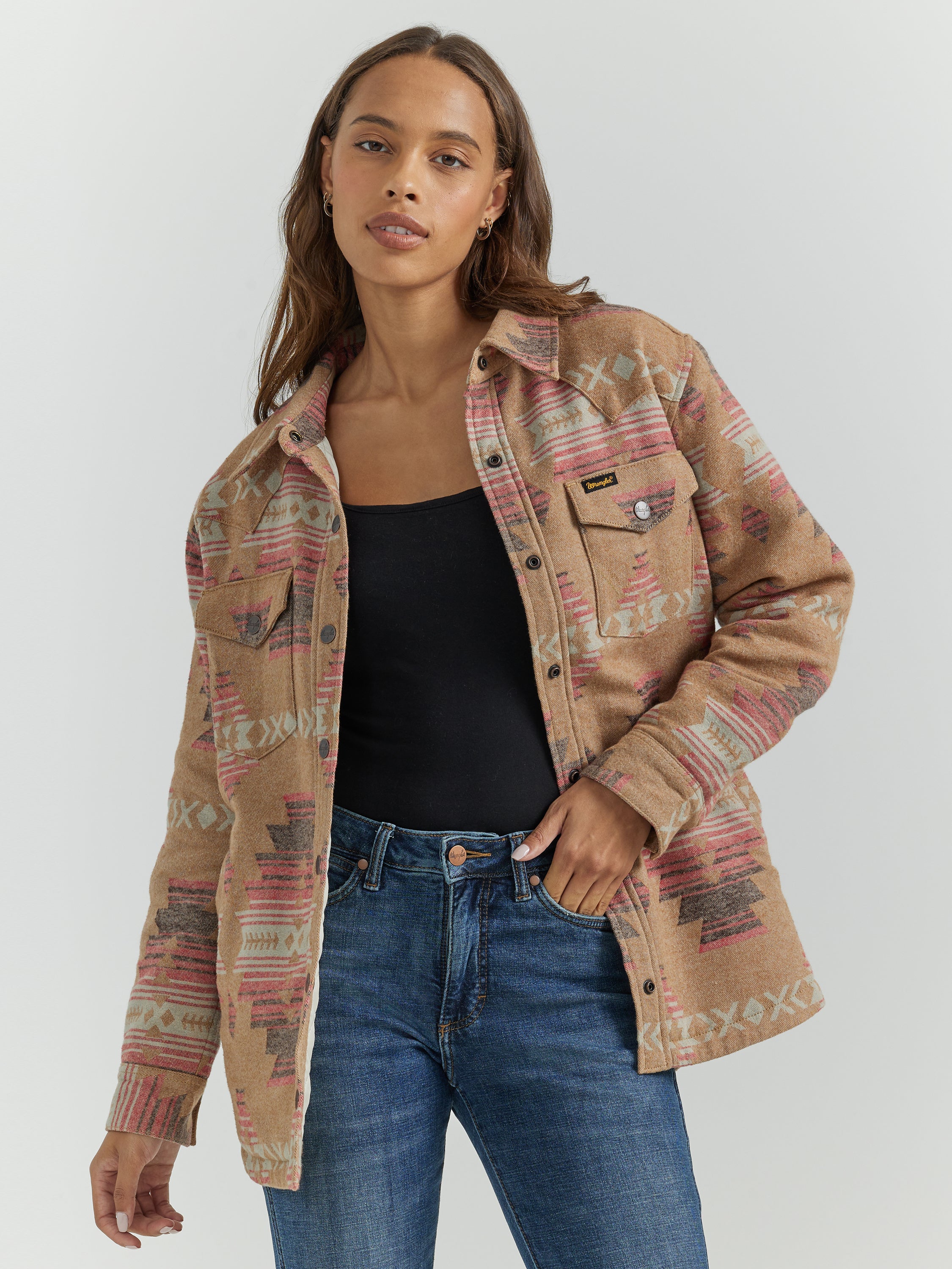 Wrangler Retro® Jacket - Brown/Pink