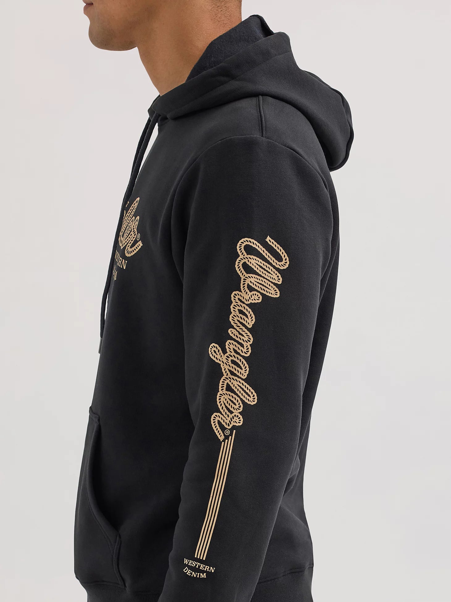 Wrangler® Western Hoodie - Regular Fit - Jet Black