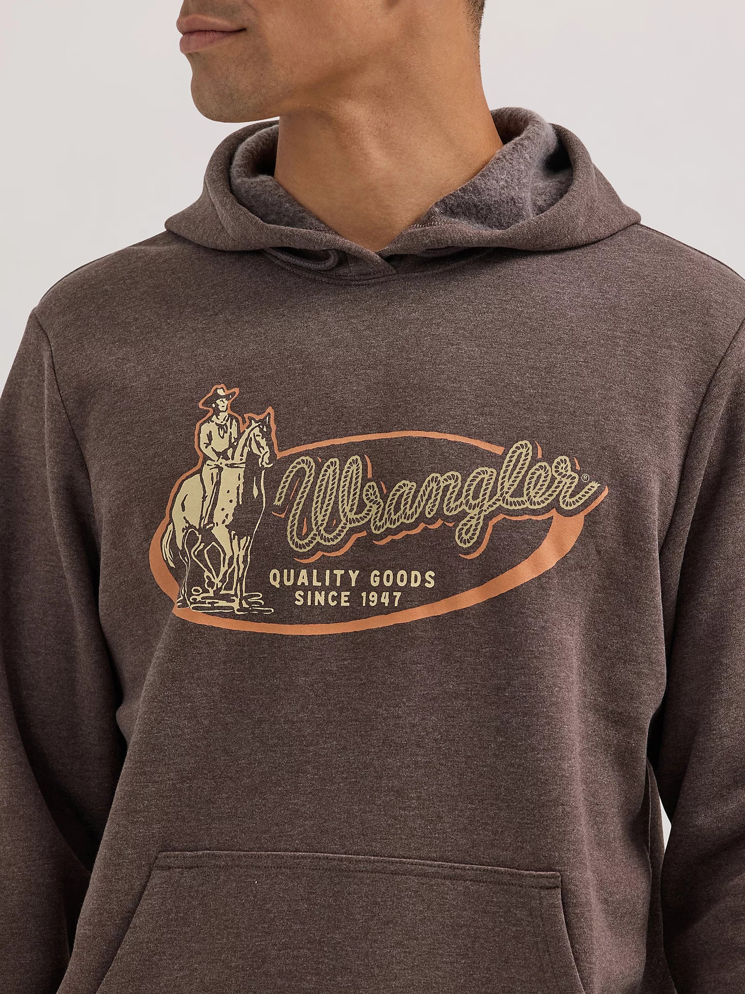 Wrangler® Western Hoodie - Regular Fit - Chocolate Torte