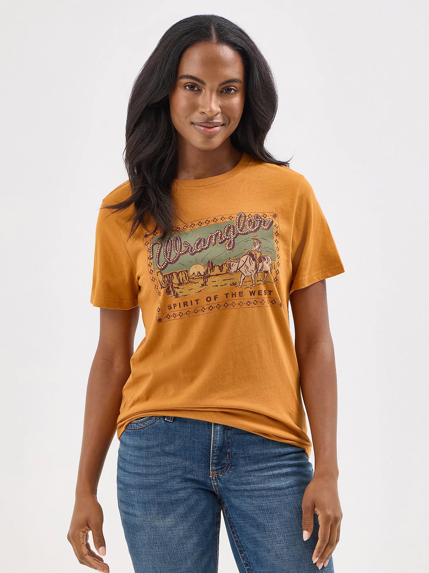 Wrangler® Graphic Short Sleeve T-Shirt - Regular Fit - Sudan Brown