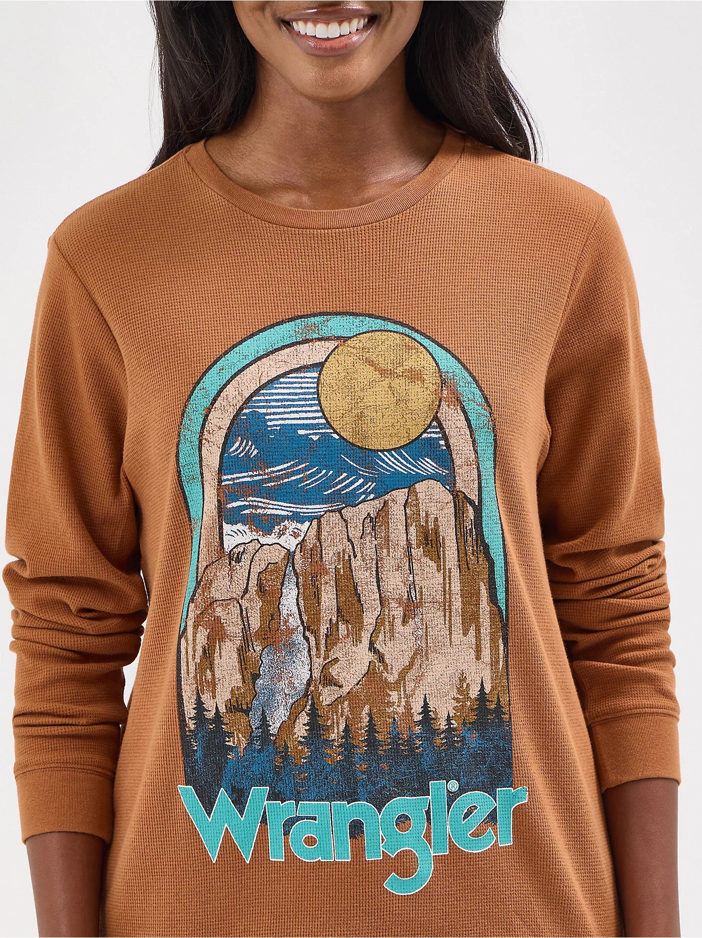 Wrangler® Graphic Long Sleeve Thermal - Regular Fit - Argan Oil