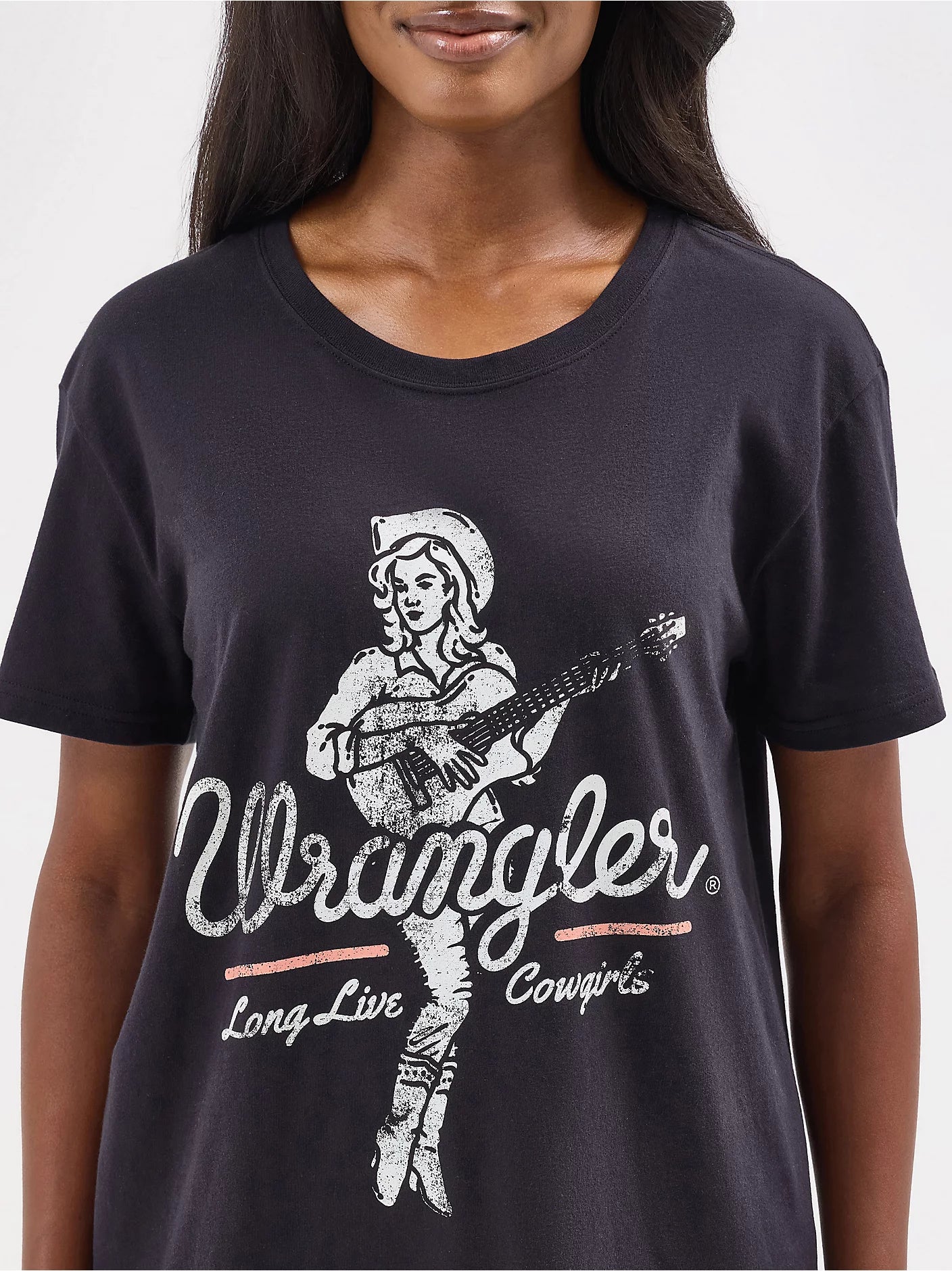 Wrangler® Graphic Short Sleeve T-Shirt - Boyfriend Fit - Black Beauty