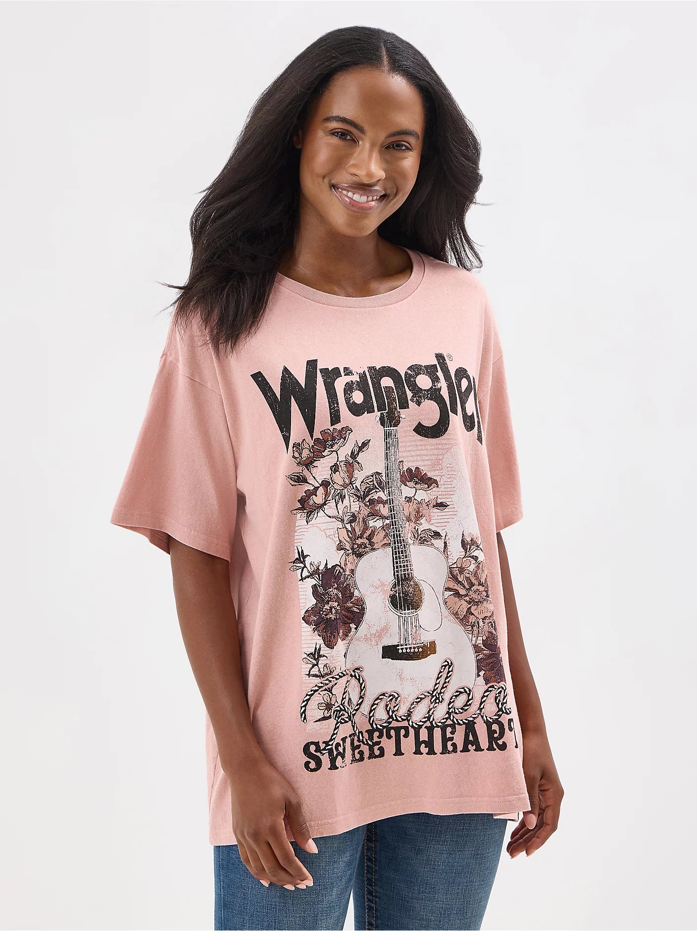 Wrangler® Graphic Short Sleeve T-Shirt - Oversized Fit - Misty Rose