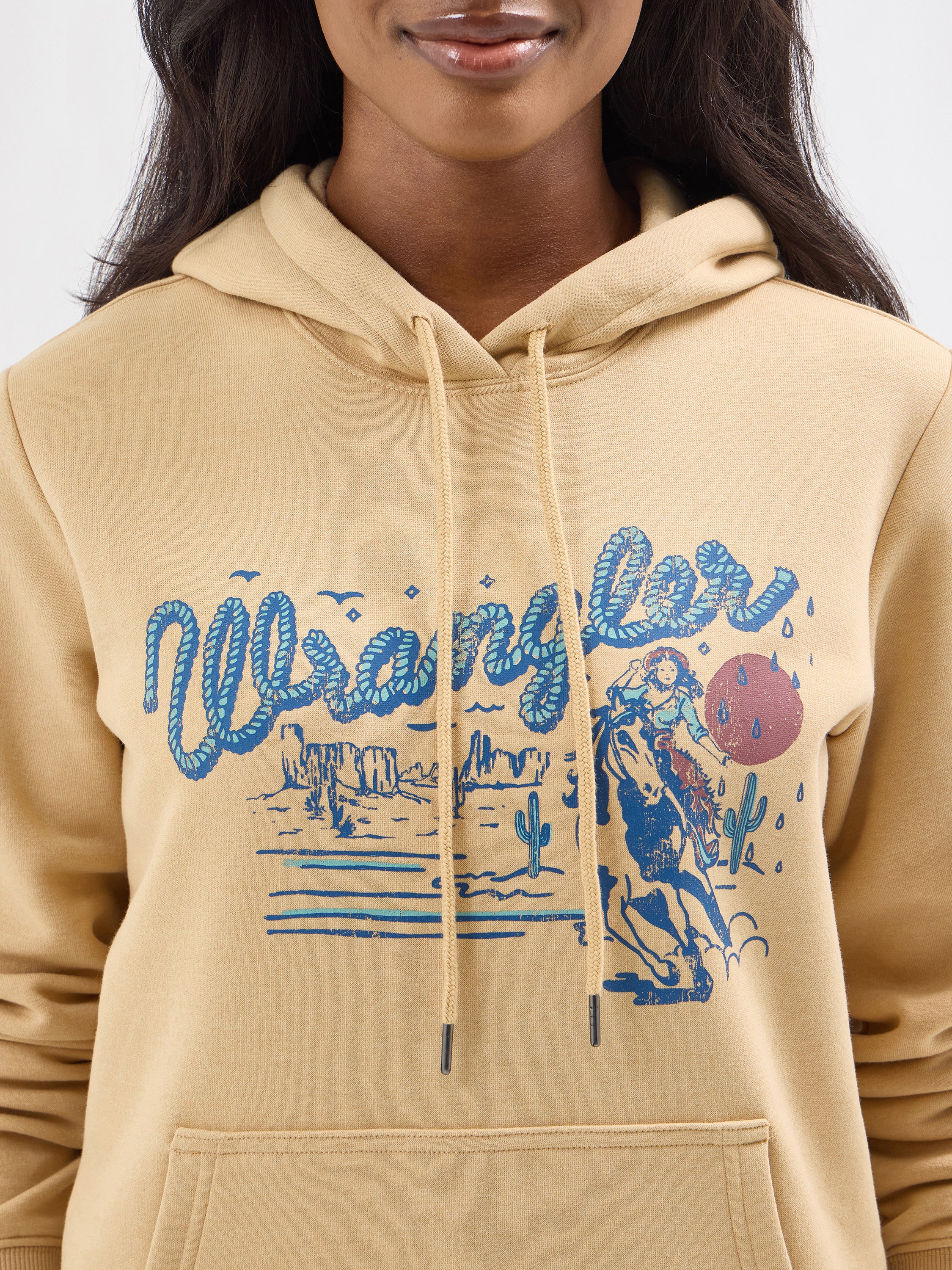 Wrangler® Graphic Hoodie - Regular Fit - Croissant