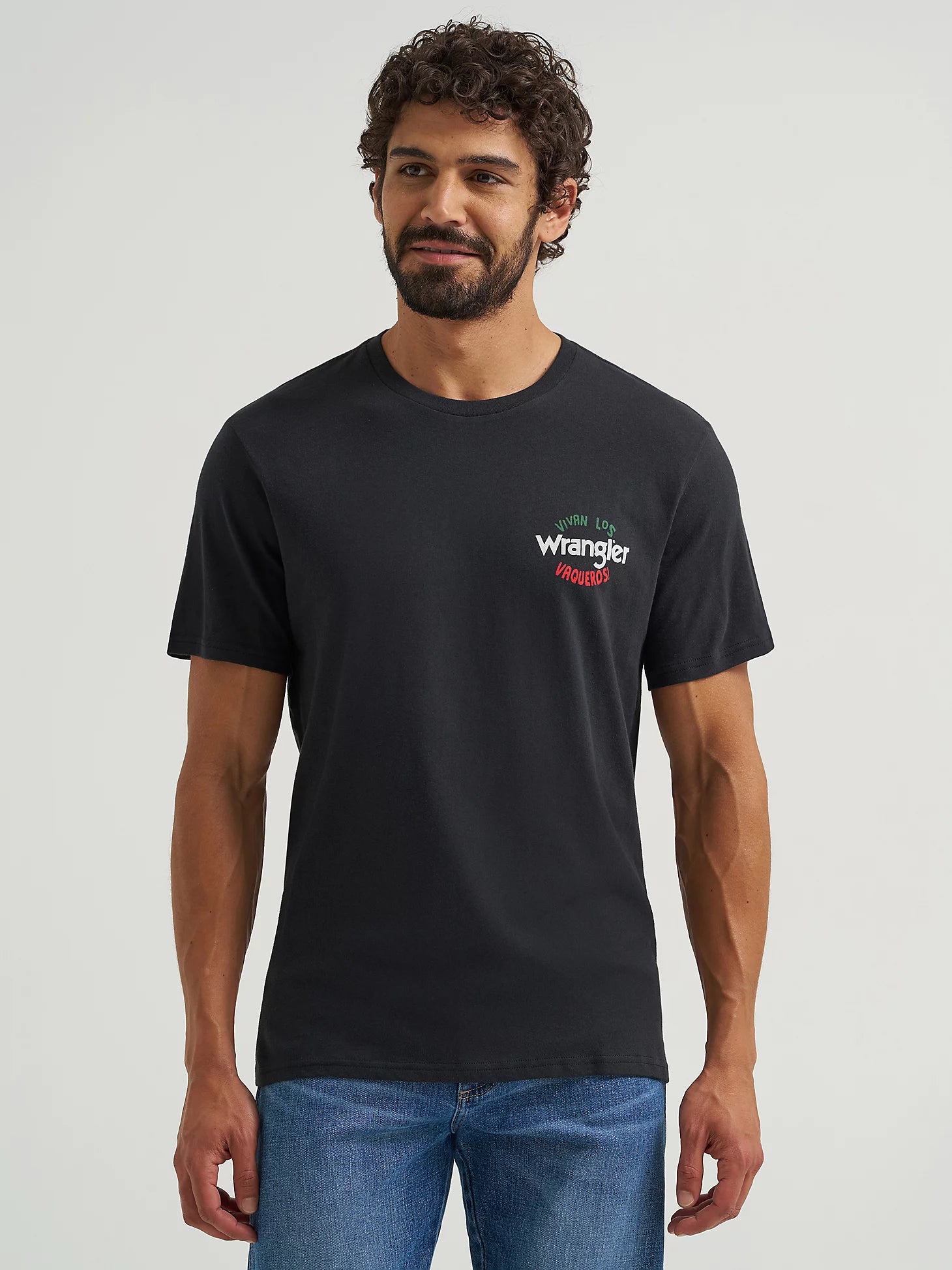 T-shirt graphique pour homme, cavalier mexicain – Jet Black