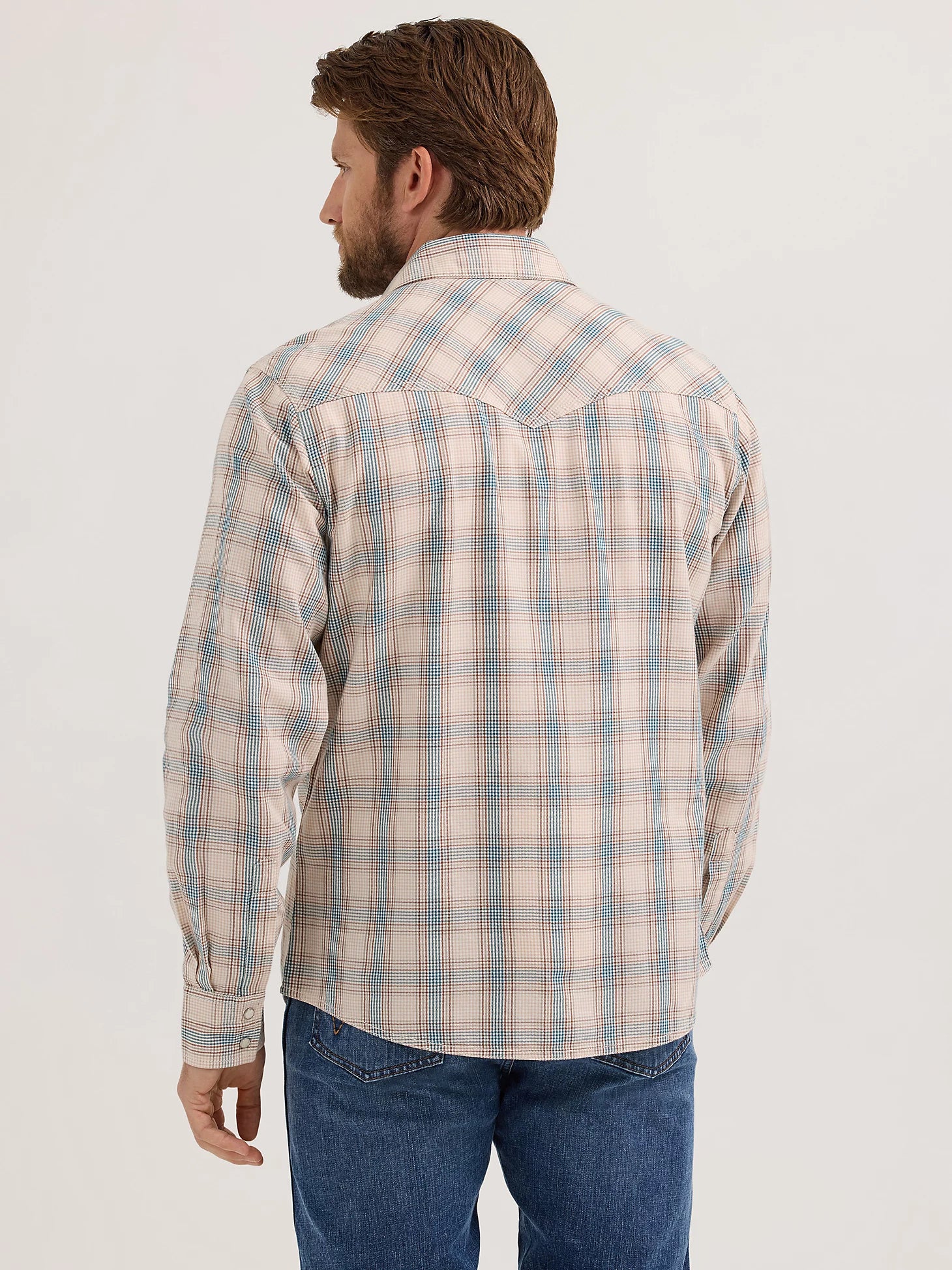 Wrangler Retro® Premium Long Sleeve Shirt - Modern Fit - Sandy Blue