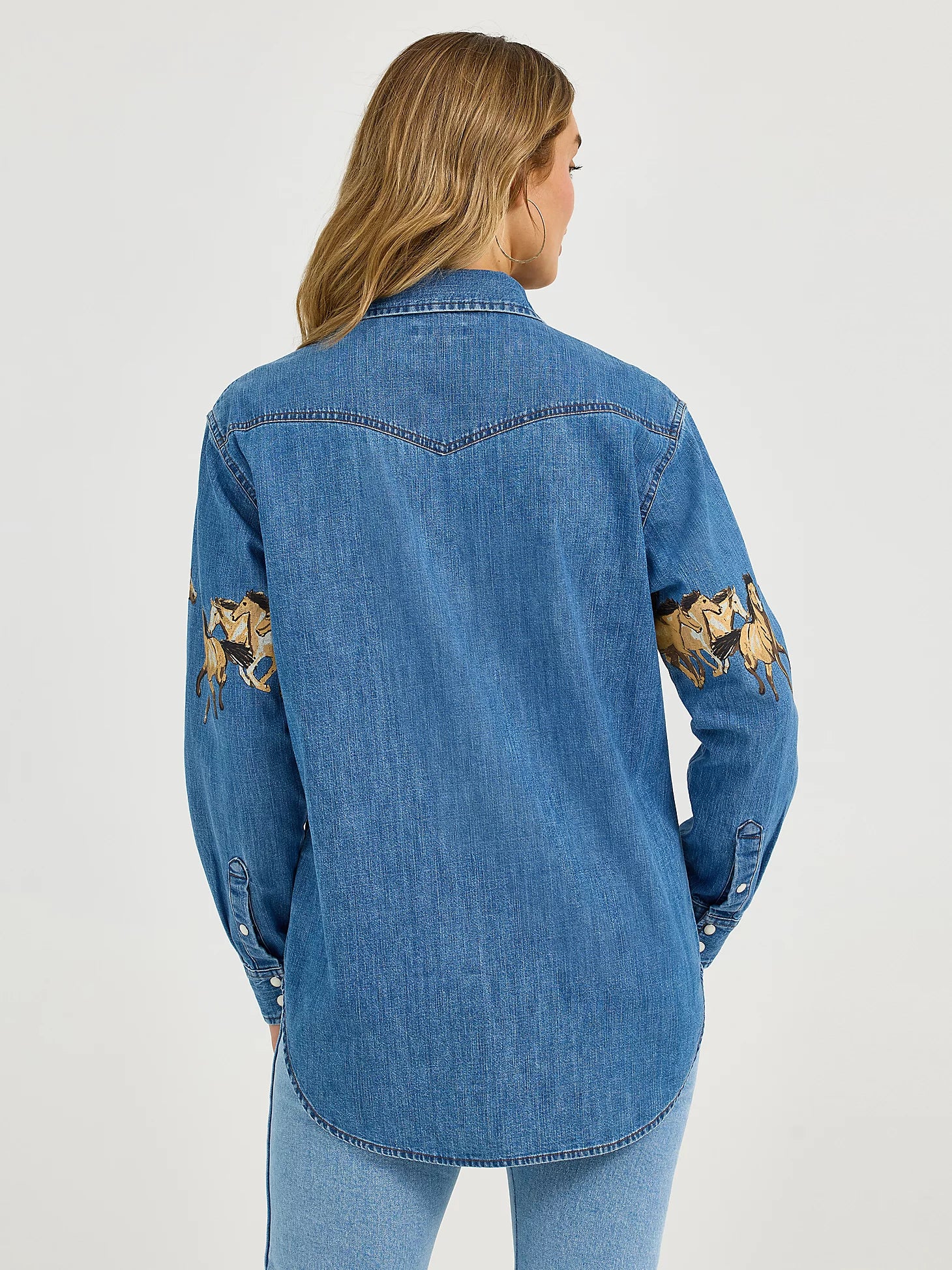 Wrangler Retro® Punchy Stampede Top - Mid Denim