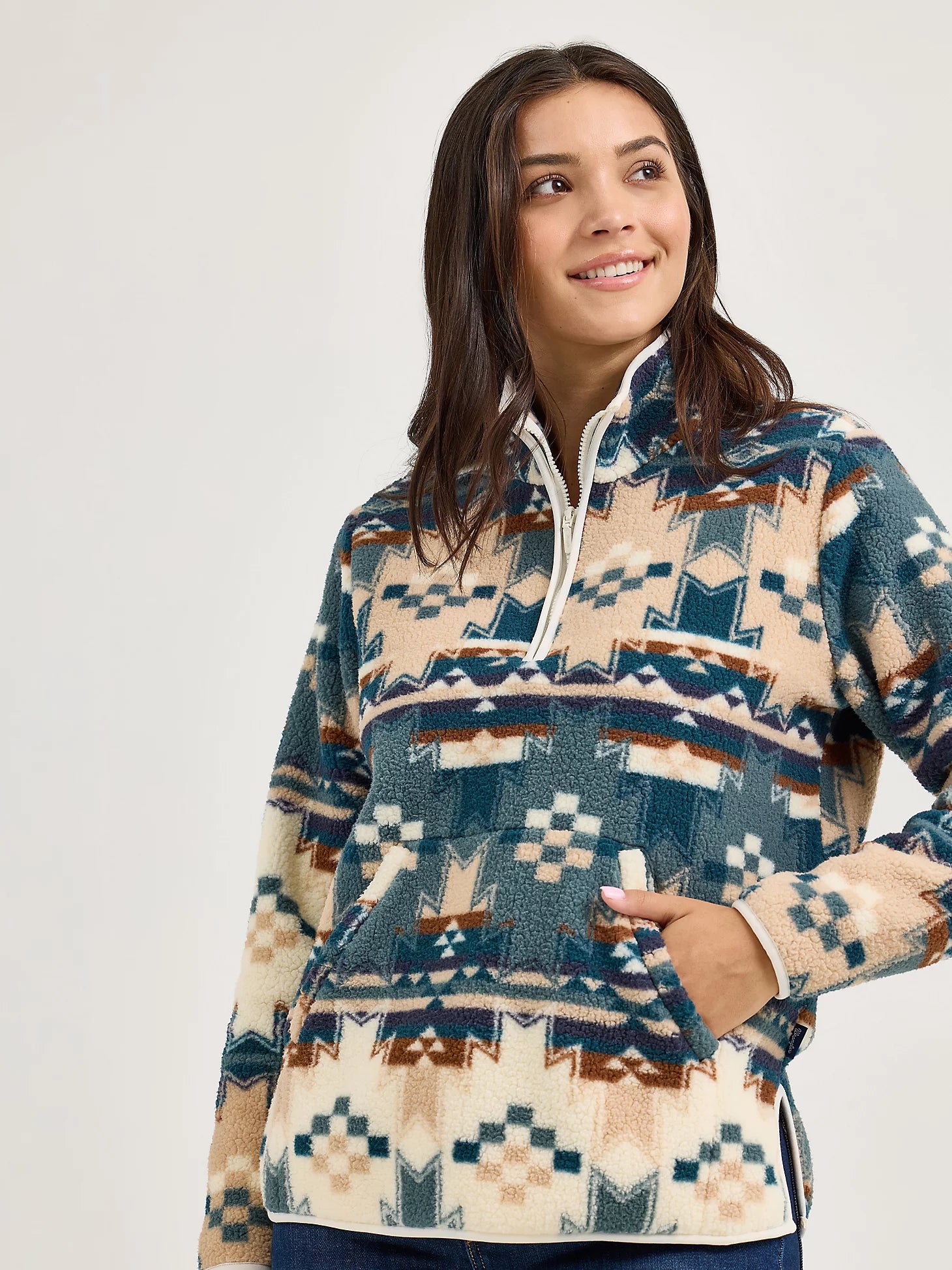 Wrangler Retro® Western Vintage Pullover - Dusty Blue 