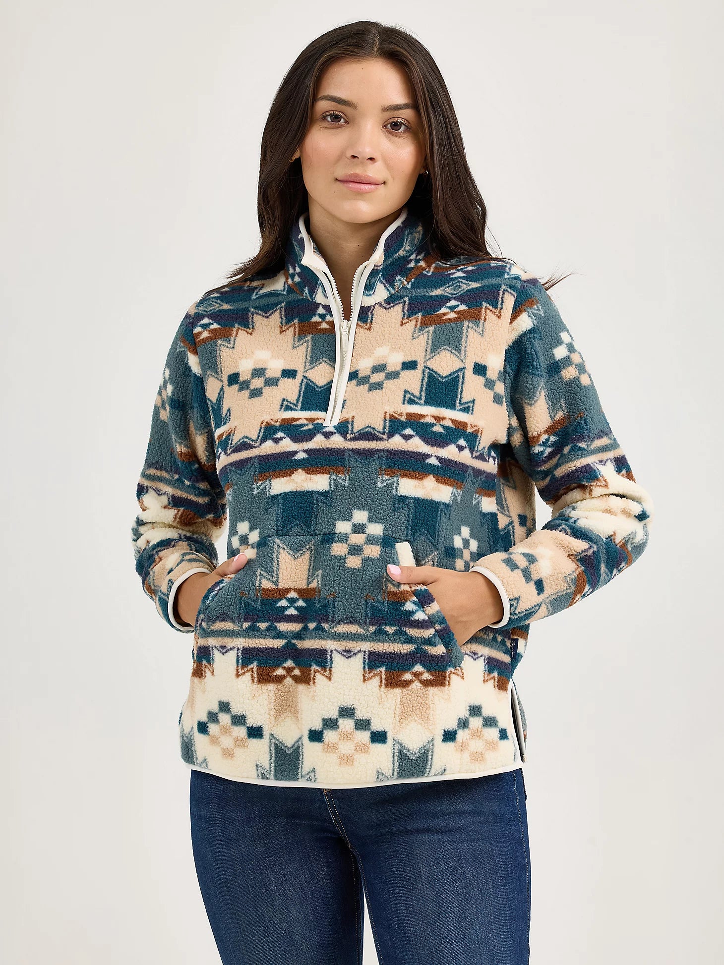 Wrangler Retro® Western Vintage Pullover - Dusty Blue 