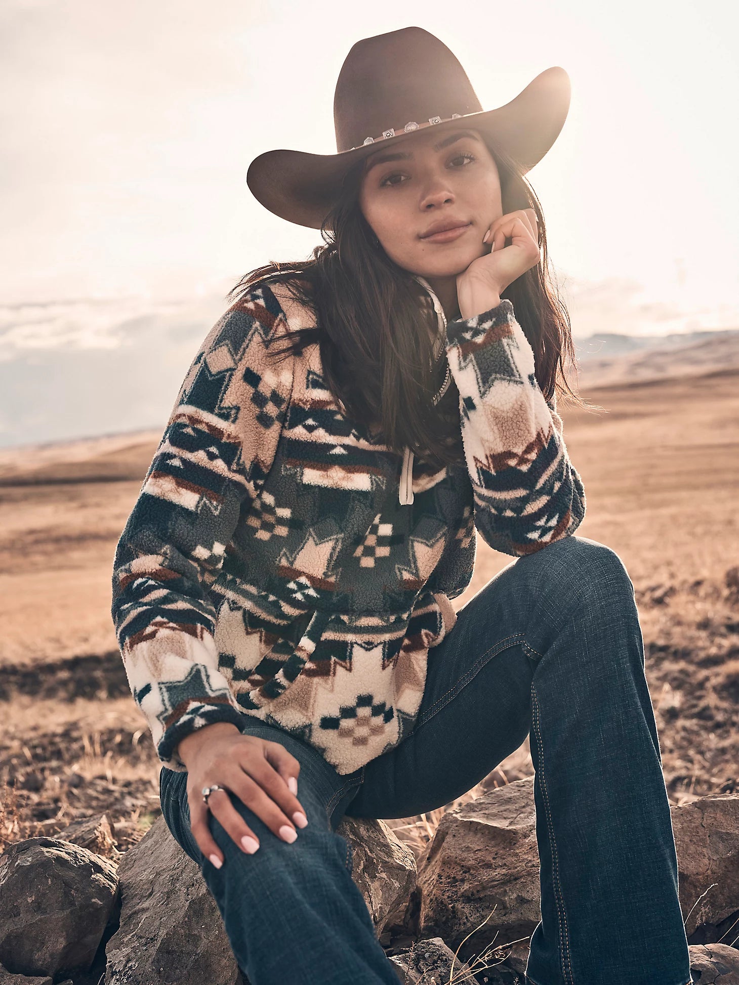 Pull Wrangler Retro® Western Vintage - Bleu