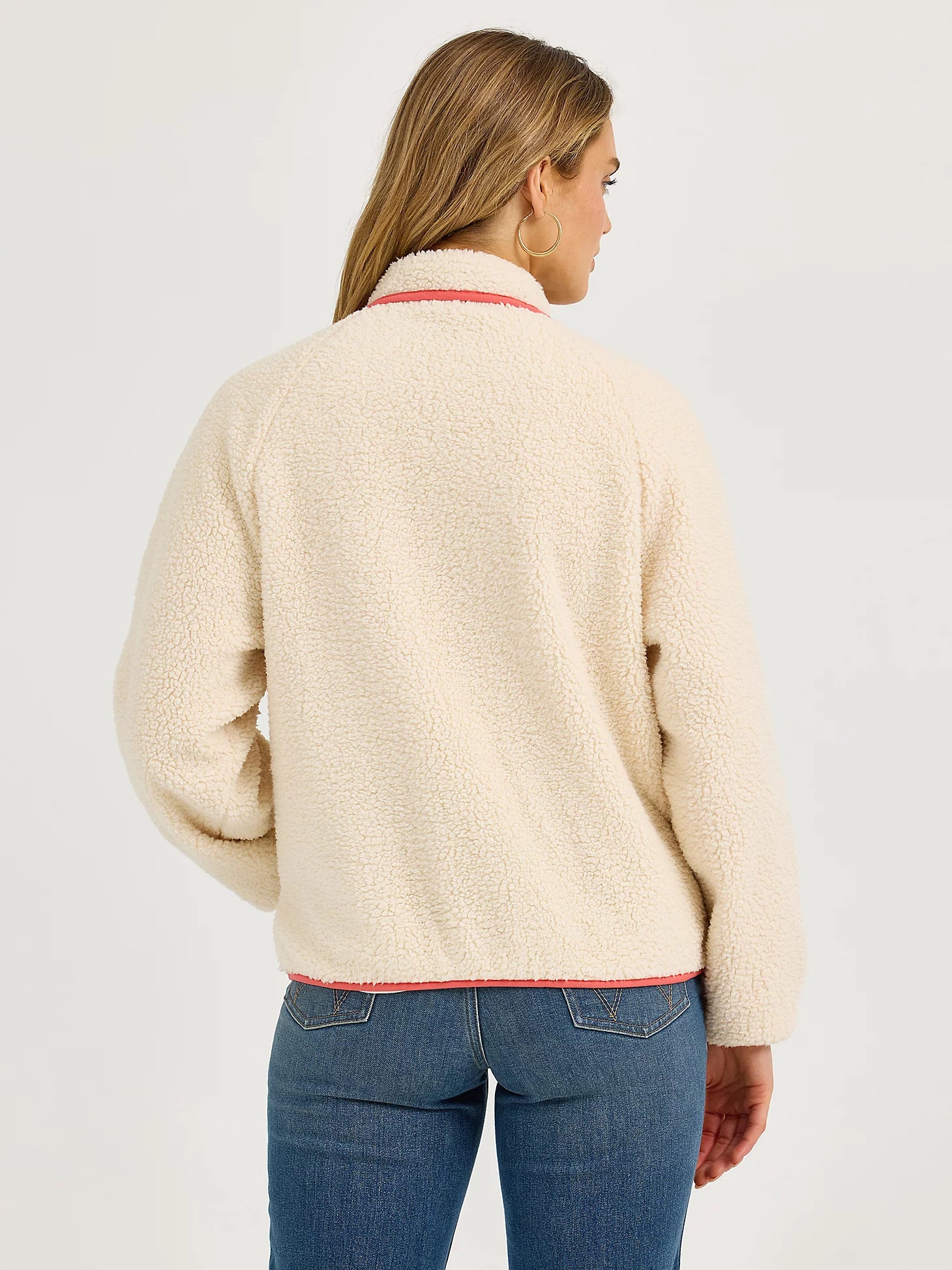 Wrangler Retro® Punchy Sherpa à boutons-pression - Blanc