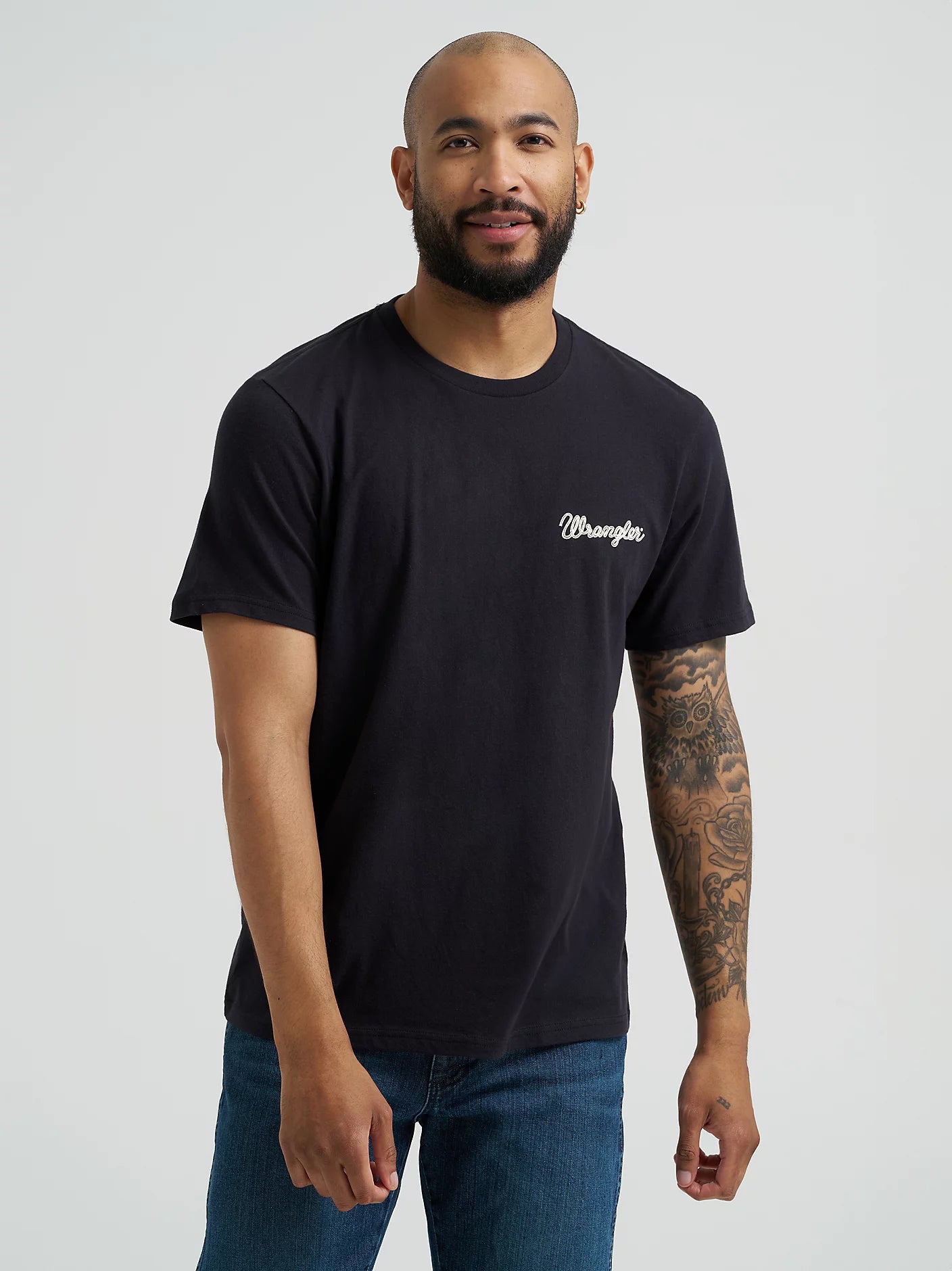 Wrangler® Short Sleeve T-Shirt - Regular Fit - Steer Black