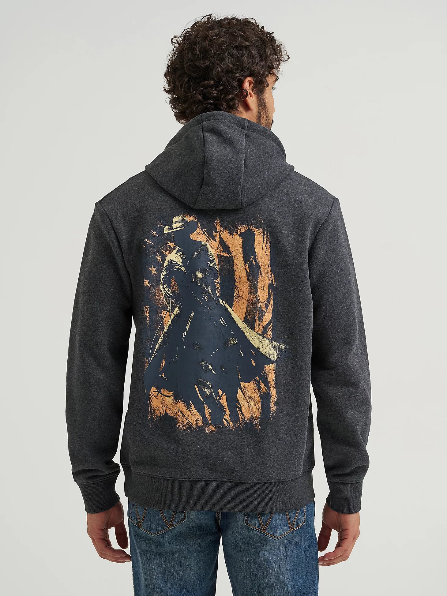 Men's Wrangler Cowboy Graphic Pullover Hoodie