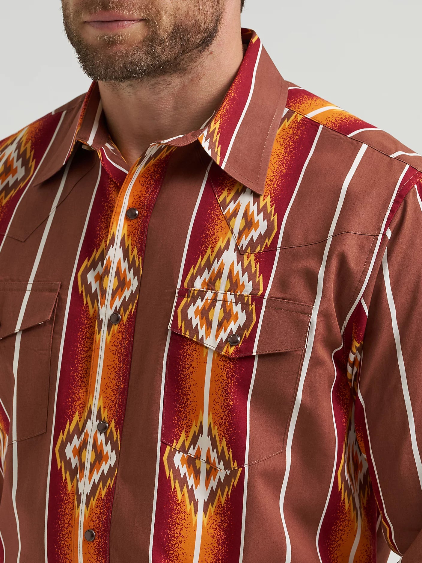 Men's Checotah® Long Sleeve Western Snap Printed Shirt