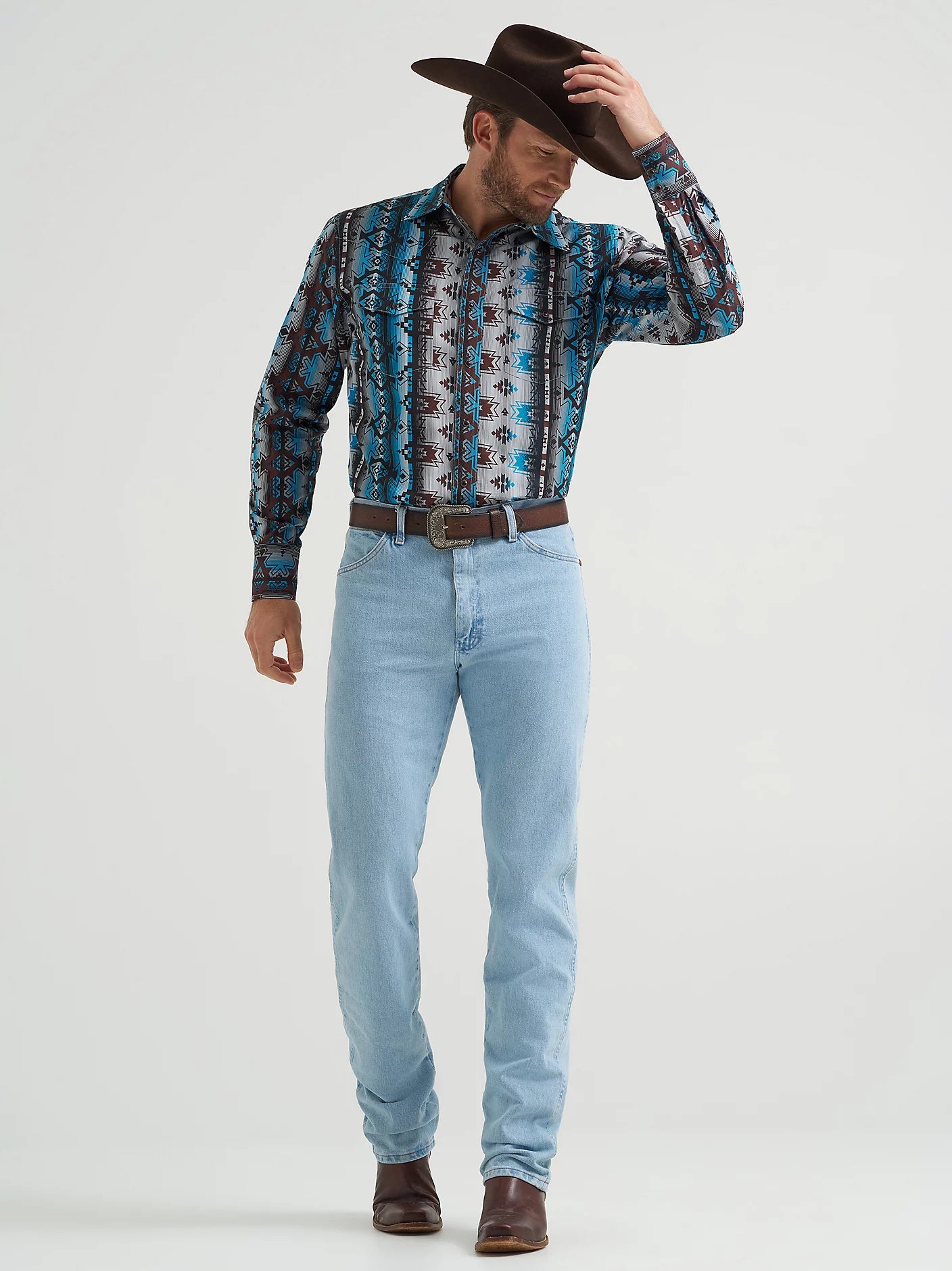 Men's Checotah® Long Sleeve Western Snap Printed Shirt