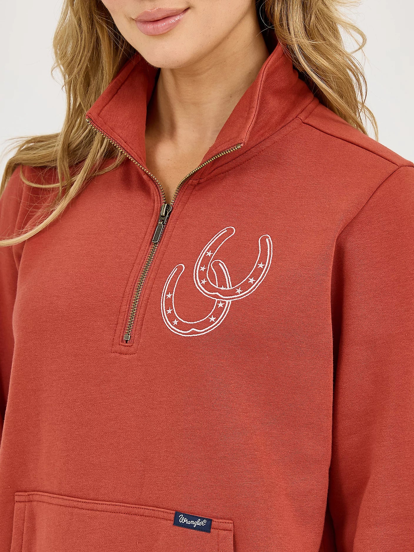 Sweat-shirt zippé Wrangler Retro® Americana - Rouille