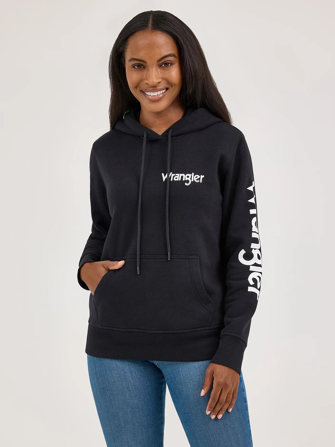 Sweat à capuche graphique Wrangler® - Noir