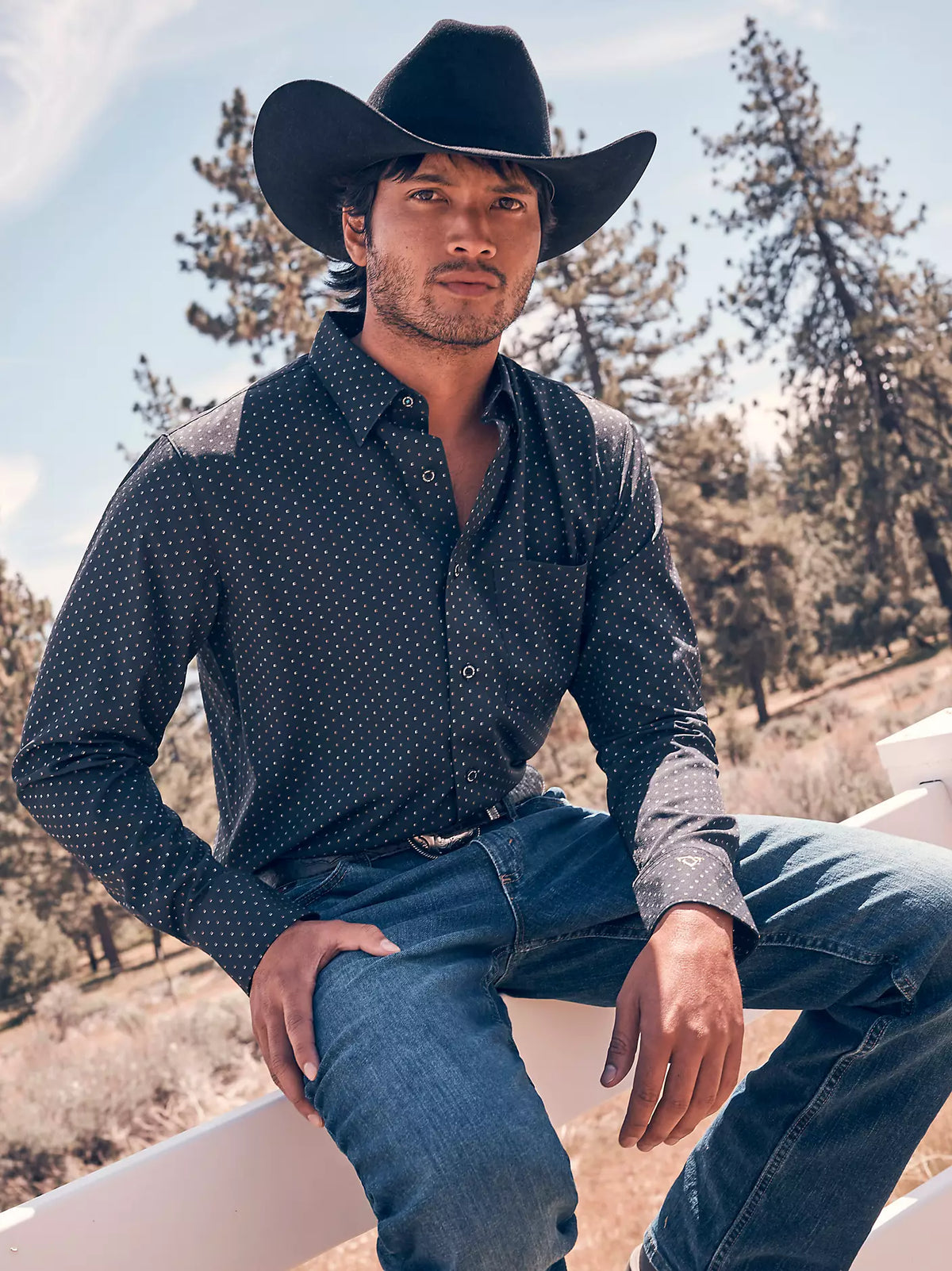 Chemise de performance boutonnée Cody Johnson pour hommes