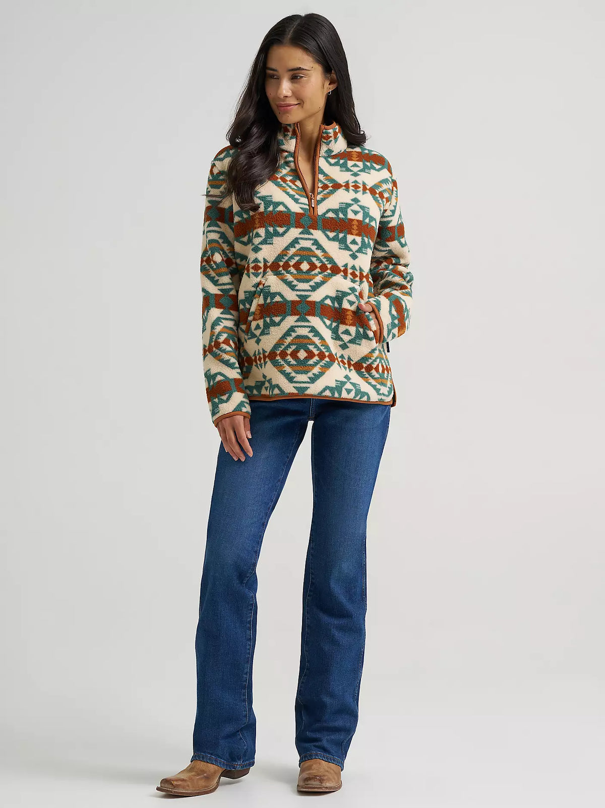 Women's Wrangler High Plains Sherpa Zip Pullover