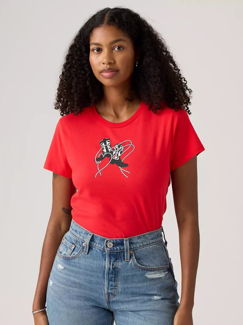 T-shirt Levi's pour femme avec logo western parfait