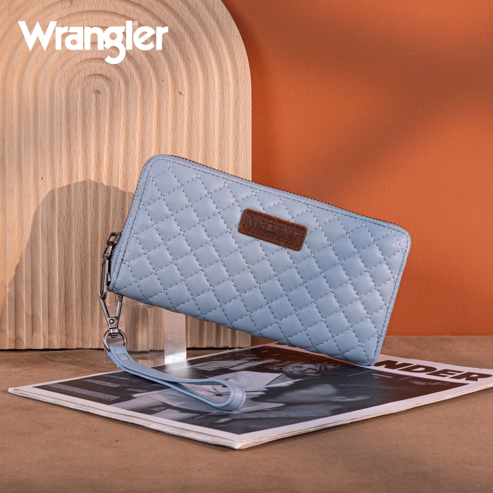 Portefeuille/bracelet RFID matelassé Wrangler - Jean