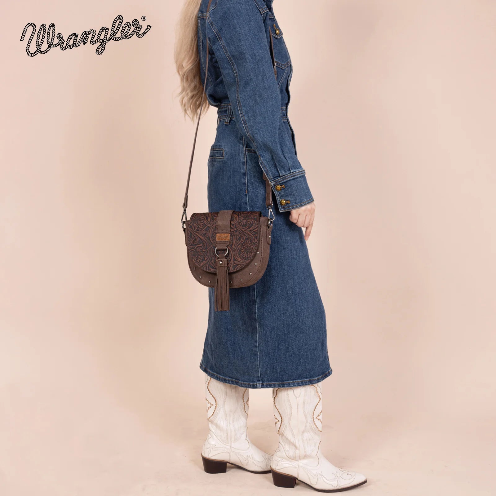 Sacoche à bandoulière Wrangler Western Tooled - CF