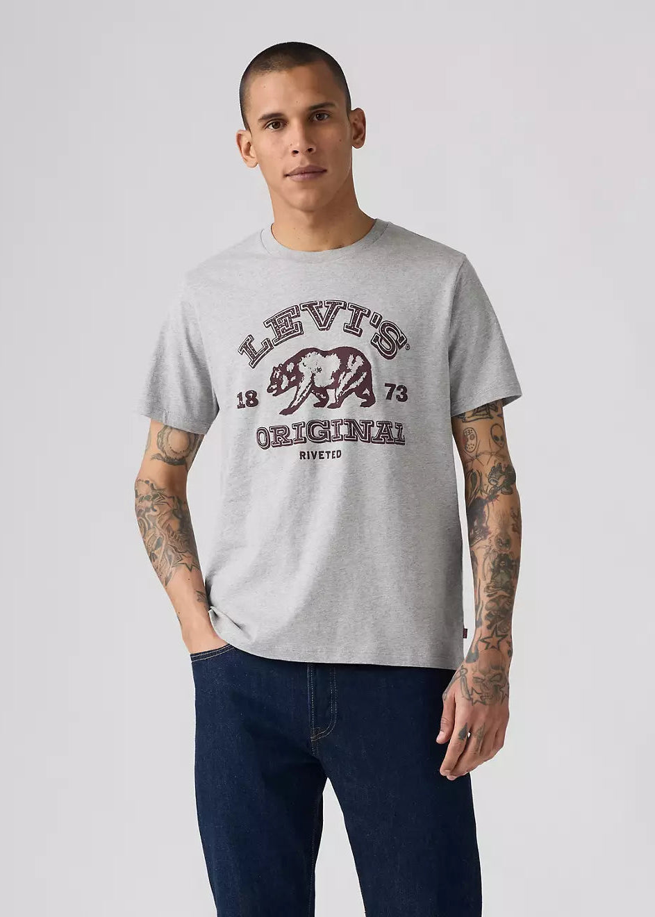 T-shirt Levi's pour homme à col rond et motif graphique