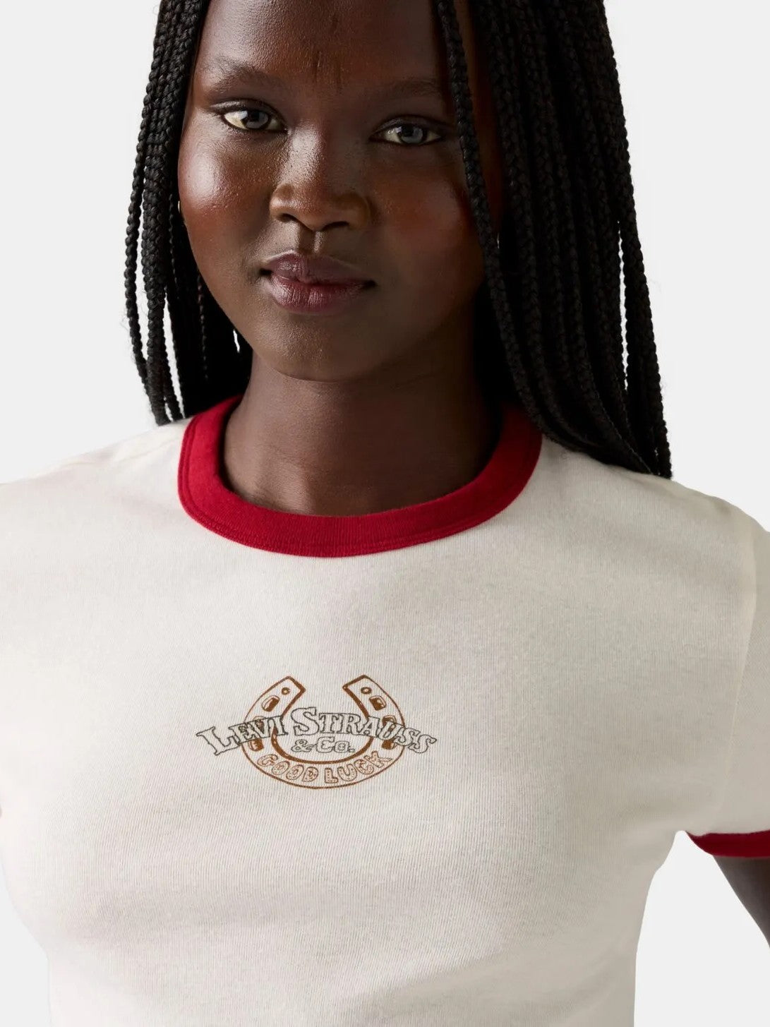 Levi's Women's "Good Luck" Ringer Tee