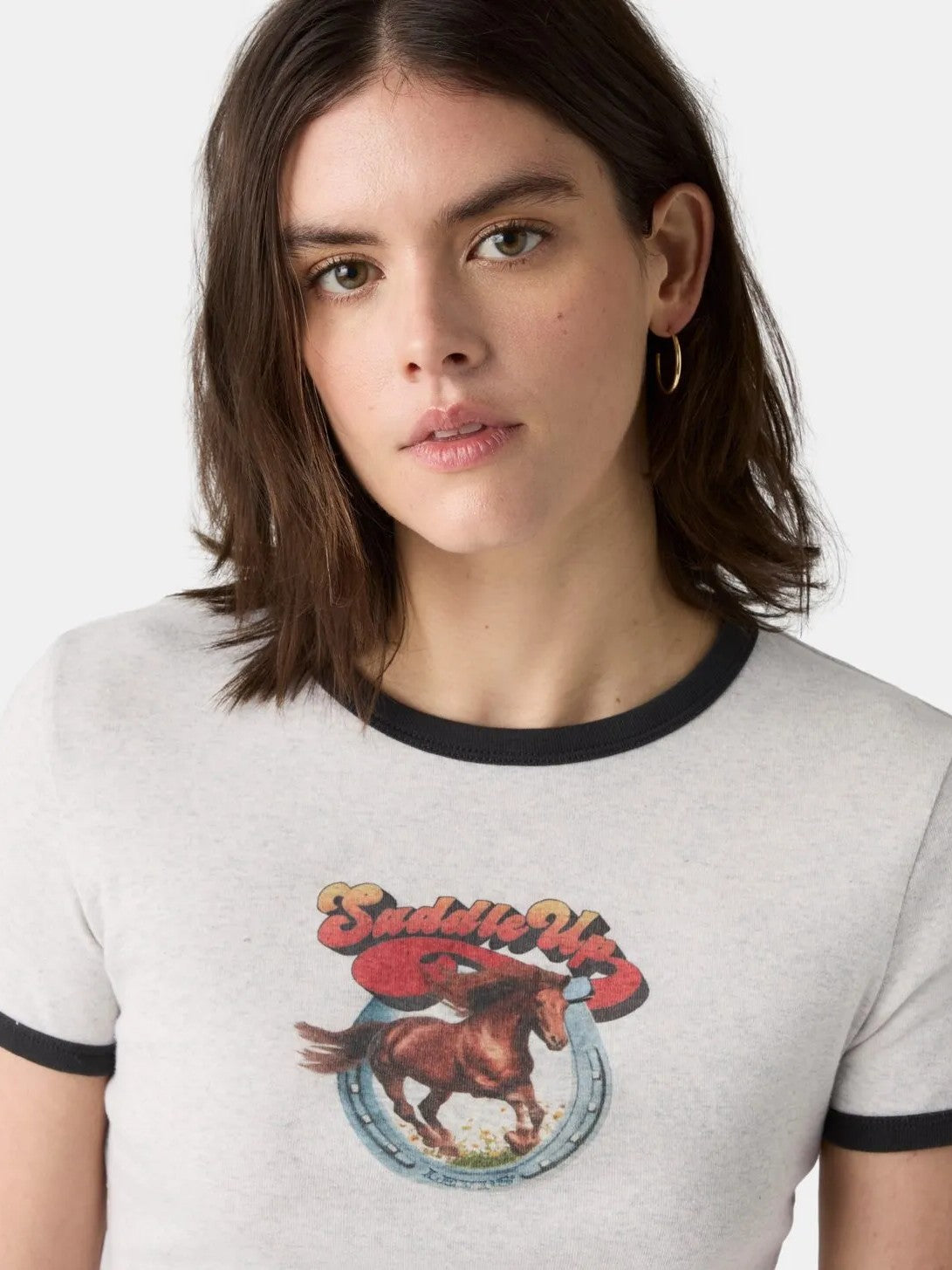 Levi's Women's "Saddle Up" Ringer Tee