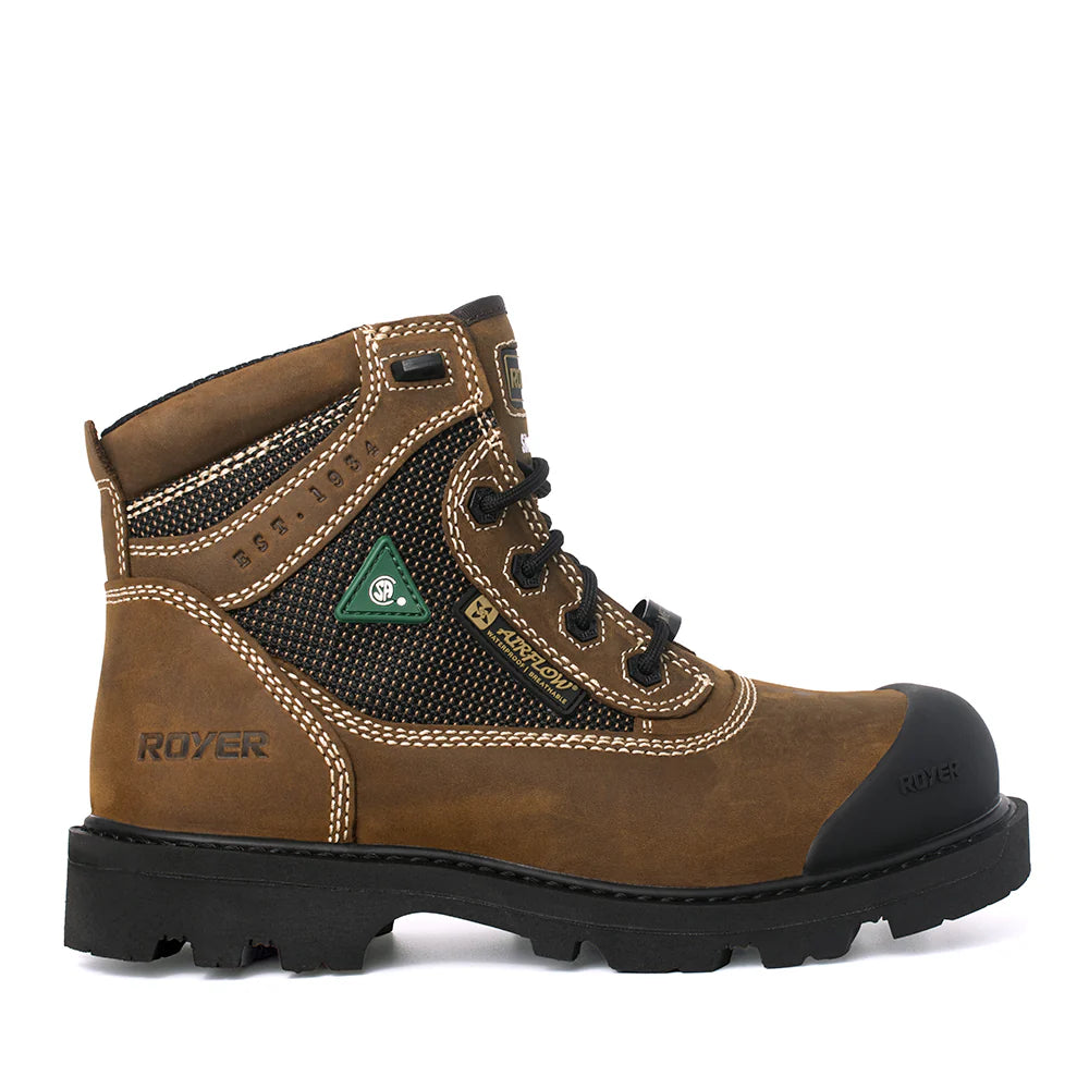 Bottes FLX™ 6" sans métal et imperméables, SHIELDTEX™, Brun