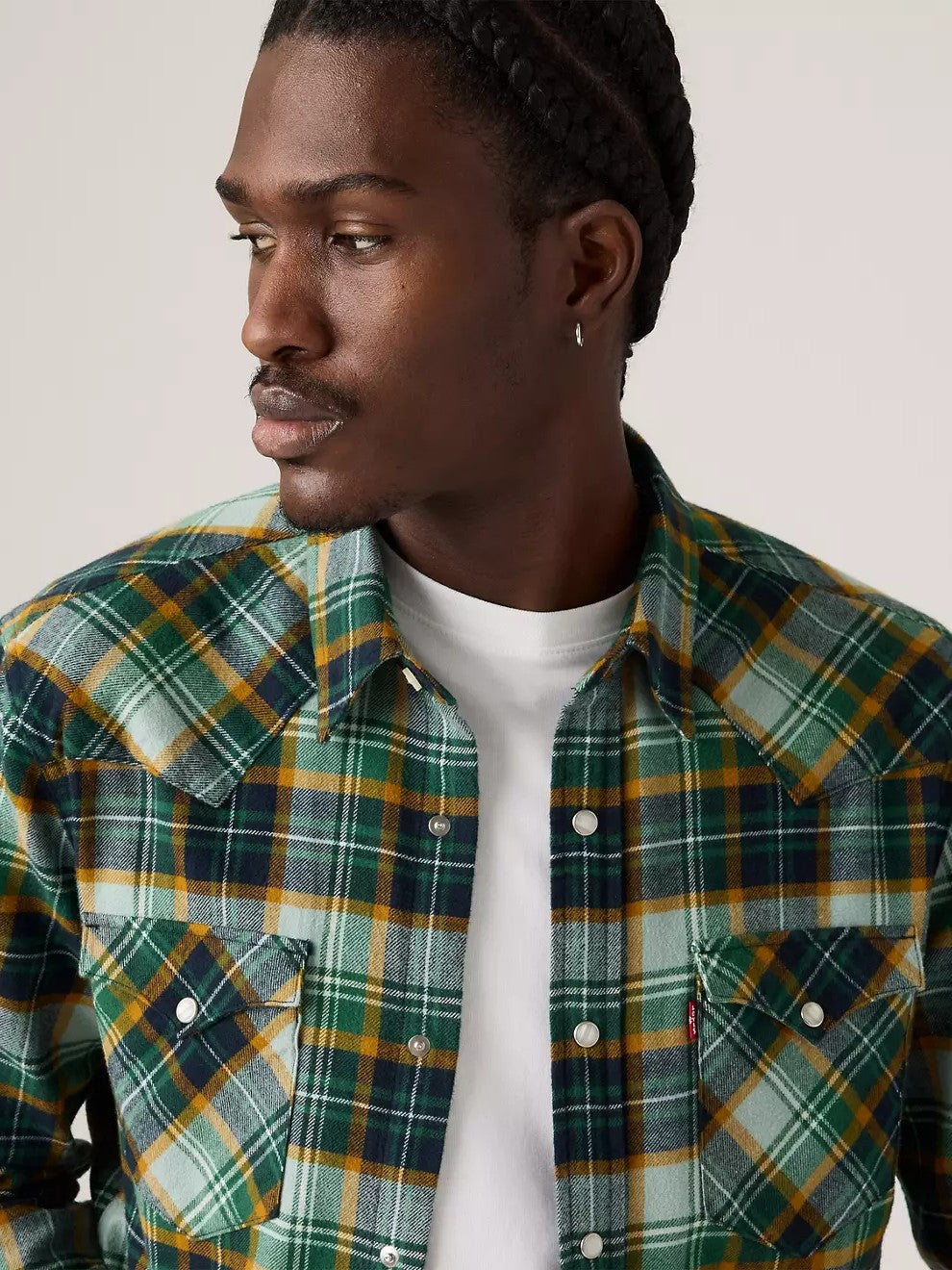 Levi's Men's Classic Standard Fit Western Flannel Shirt