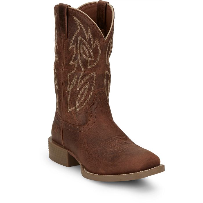Men's Canter 11" Western - Amber Brown