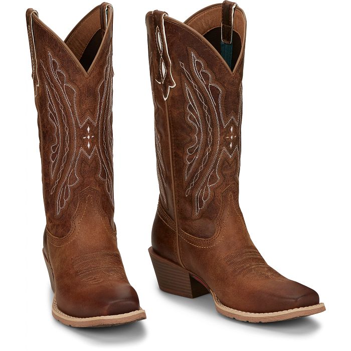 Bottes Western Rein 12" pour femme - Waxy Tan
