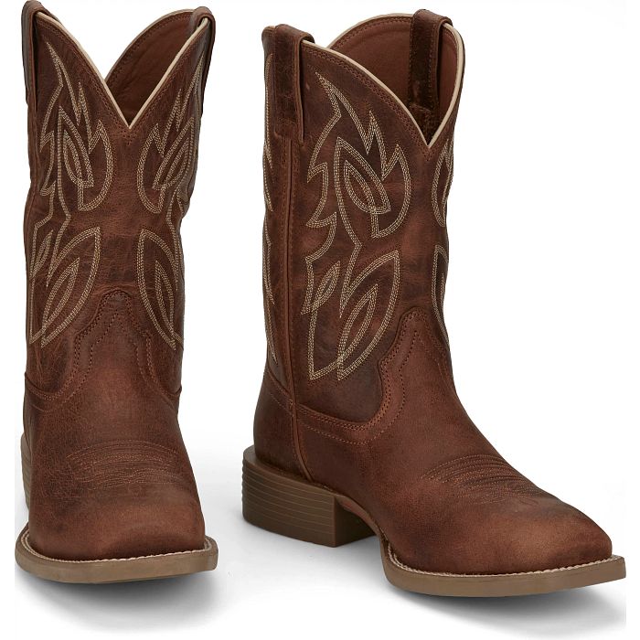 Bottes Western Canter 11" pour homme - Brun ambré